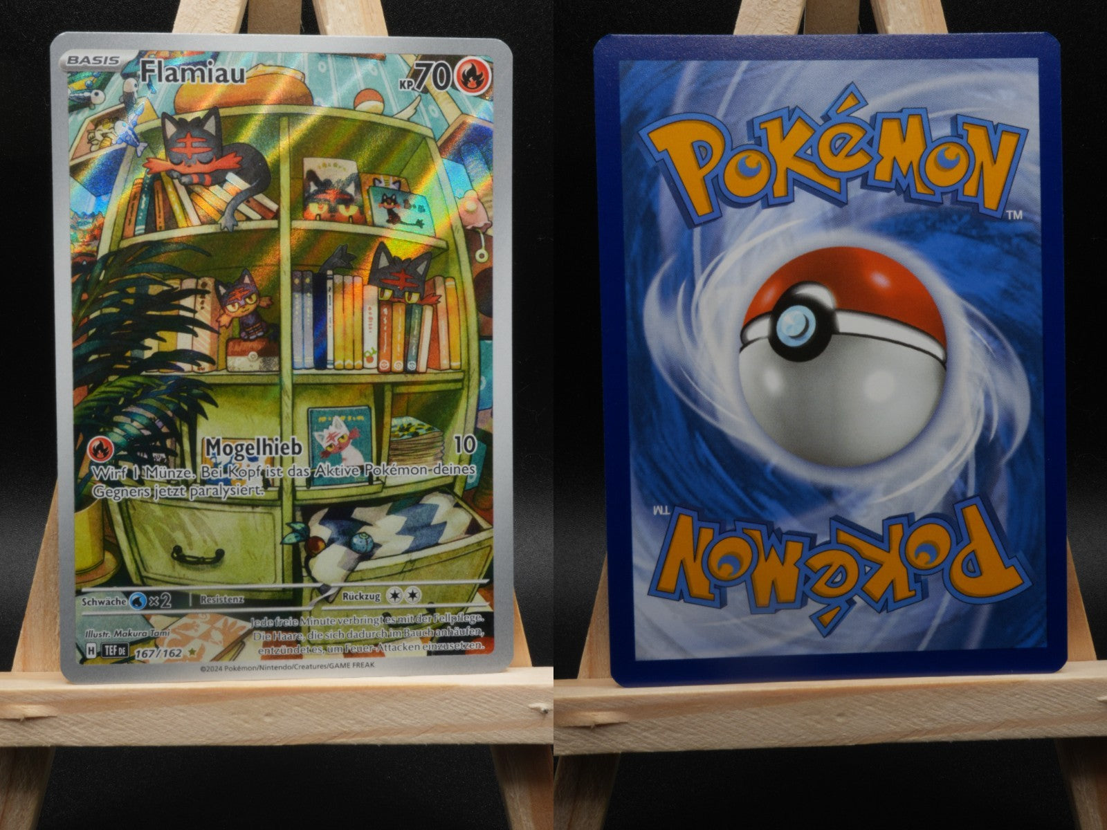 Flamiau 167/162 Illustration Rare Gewalten der Zeit DE NM Pokémon