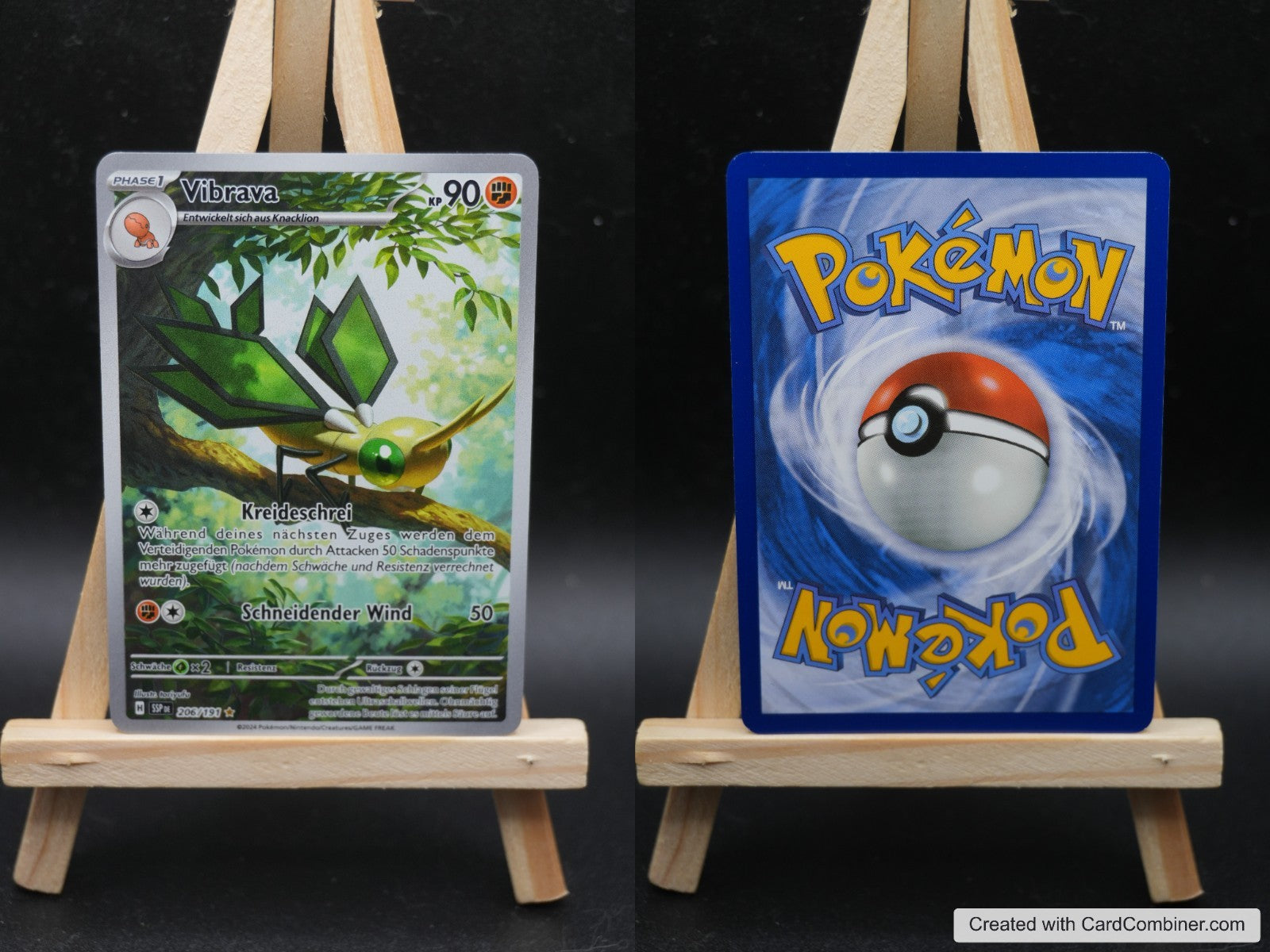 Vibrava SSP 206 Stürmische Funken Pokémon Karte Deutsch Near Mint