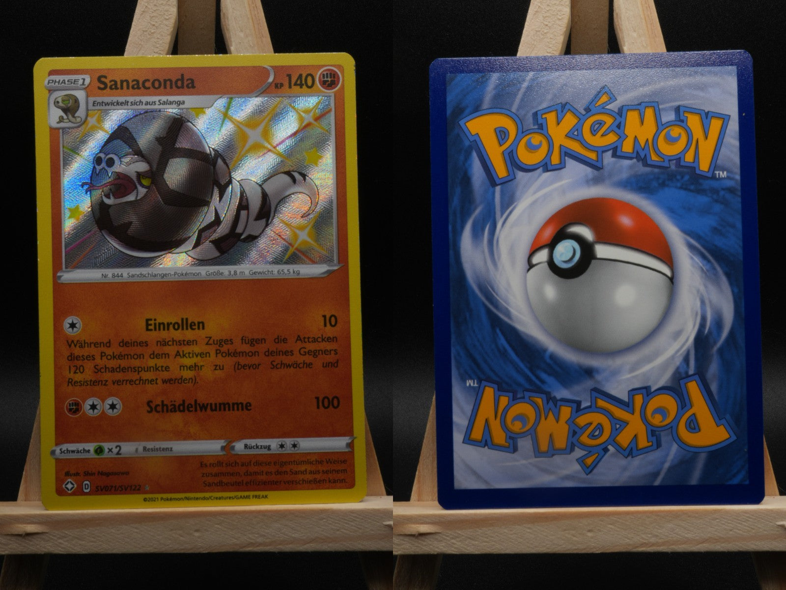 Sanaconda SV071/SV122 Shiny Rare Glänzendes Schicksal DE NM Pokémon