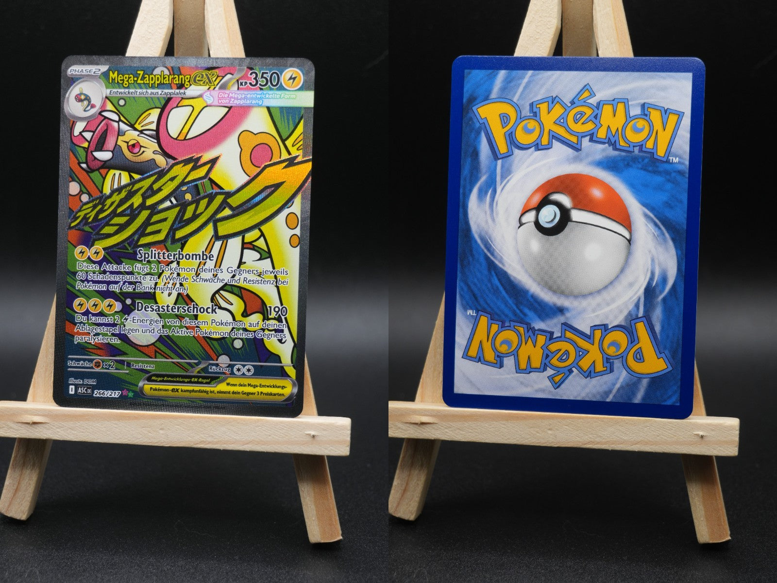 Mega Zapplarang ex ASC 266 Erhabene Helden Pokémon Karte Deutsch Near Mint
