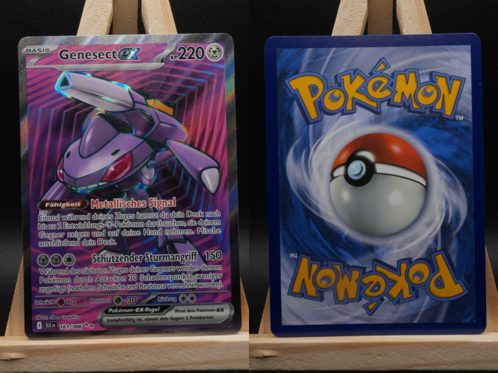 Genesect Ex 161/086 Double Rare Schwarze Blitze DE NM Pokémon