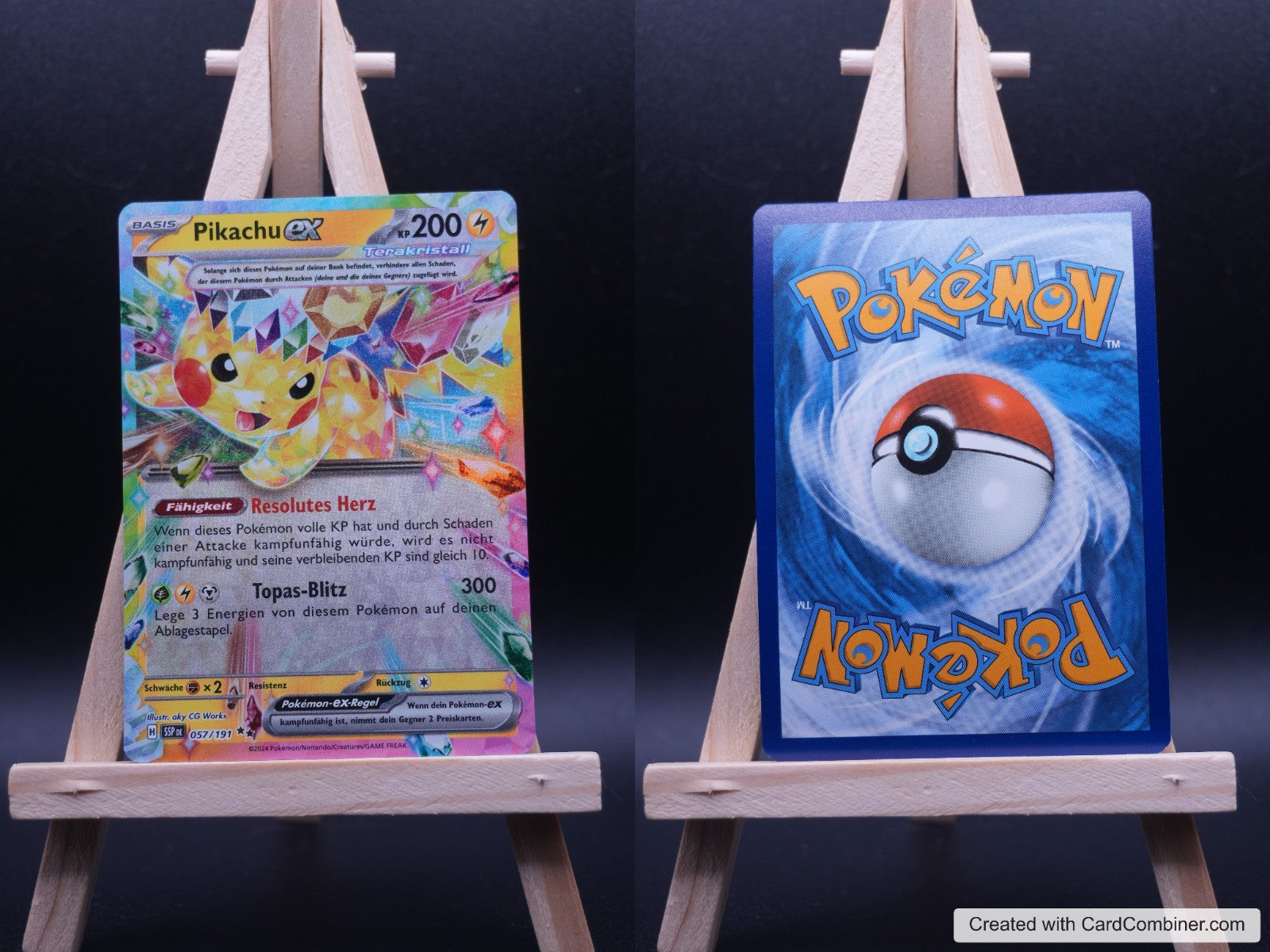Pikachu ex SSP 057 Stürmische Funken Pokémon Karte Deutsch Near Mint