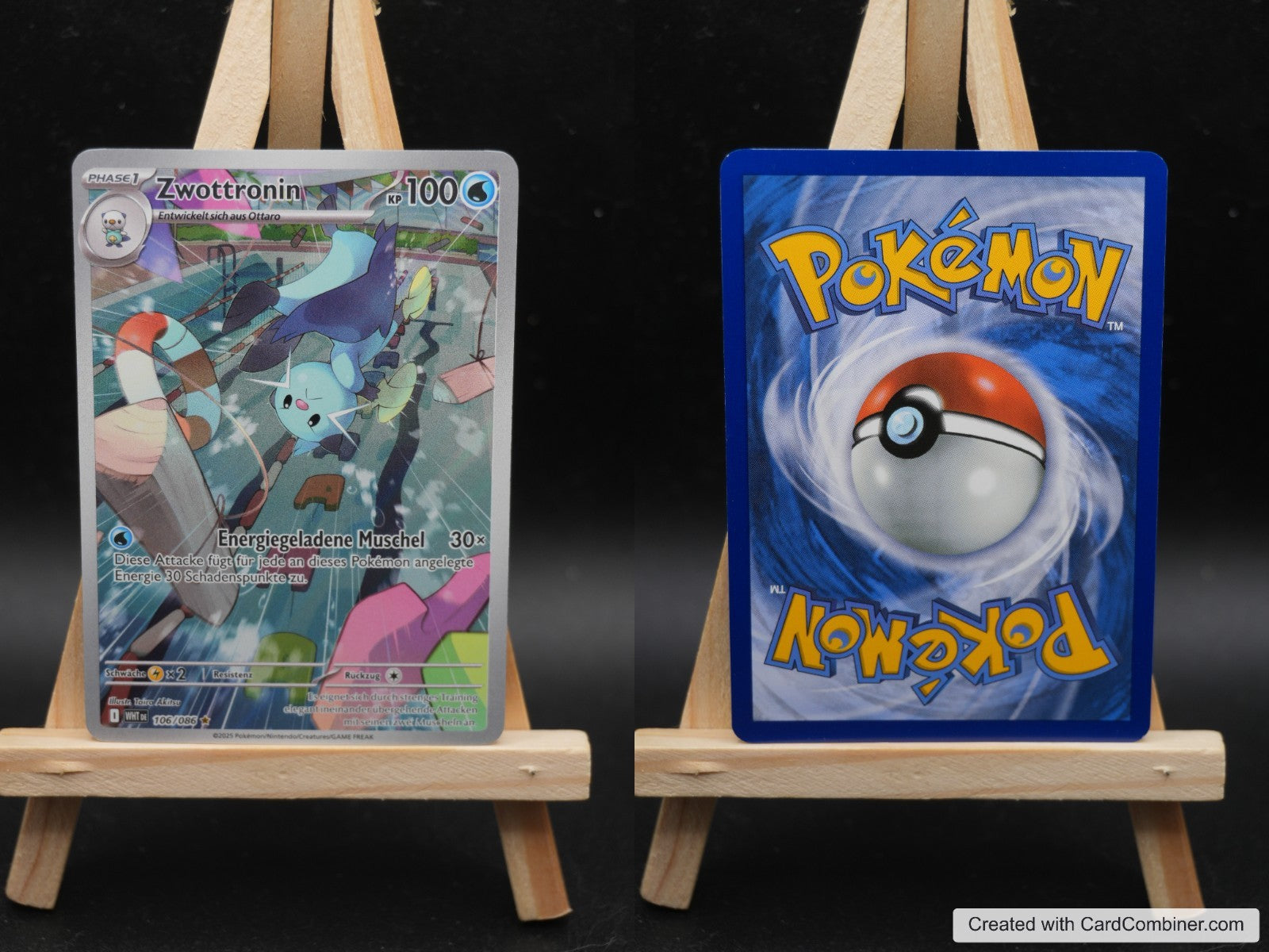 Zwottronin WHT 106 Weiße Flammen Pokémon Karte Deutsch Near Mint