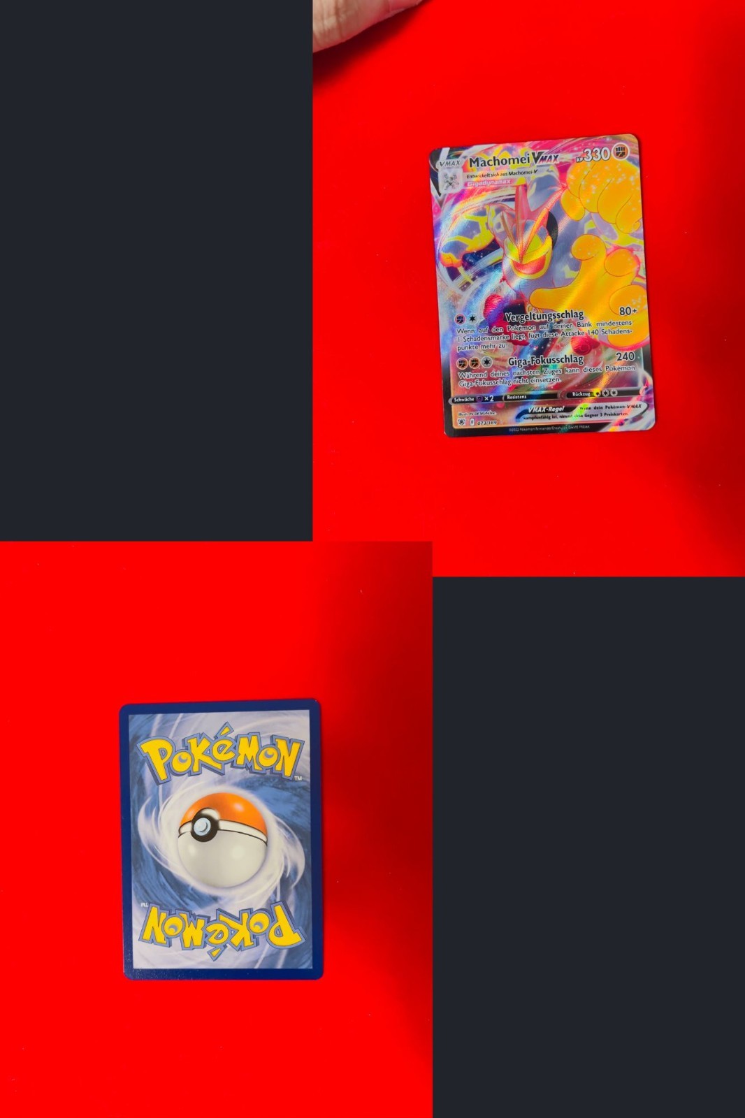 Machomei VMAX ASR 073 Astralglanz Pokémon Karte Deutsch Near Mint