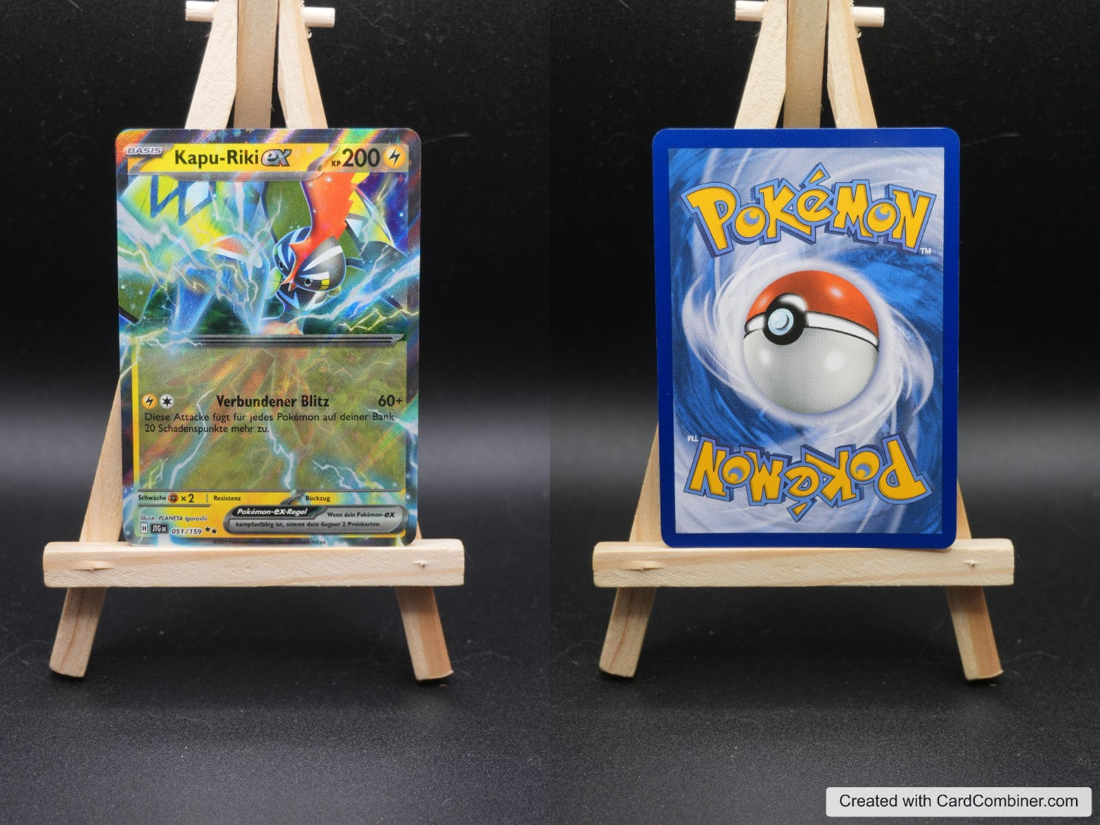 Kapu-Riki ex JTG 051 Reisegefährten Pokémon Karte Deutsch Near Mint
