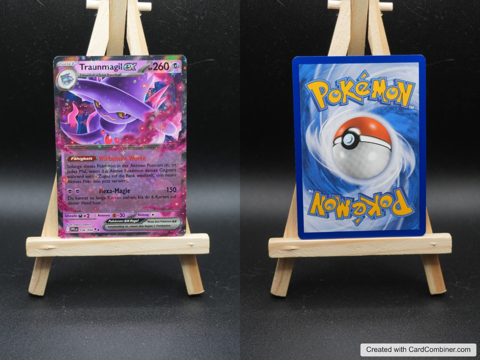 Traunmagil ex PFL 036 Fatale Flammen Pokémon Karte Deutsch Near Mint