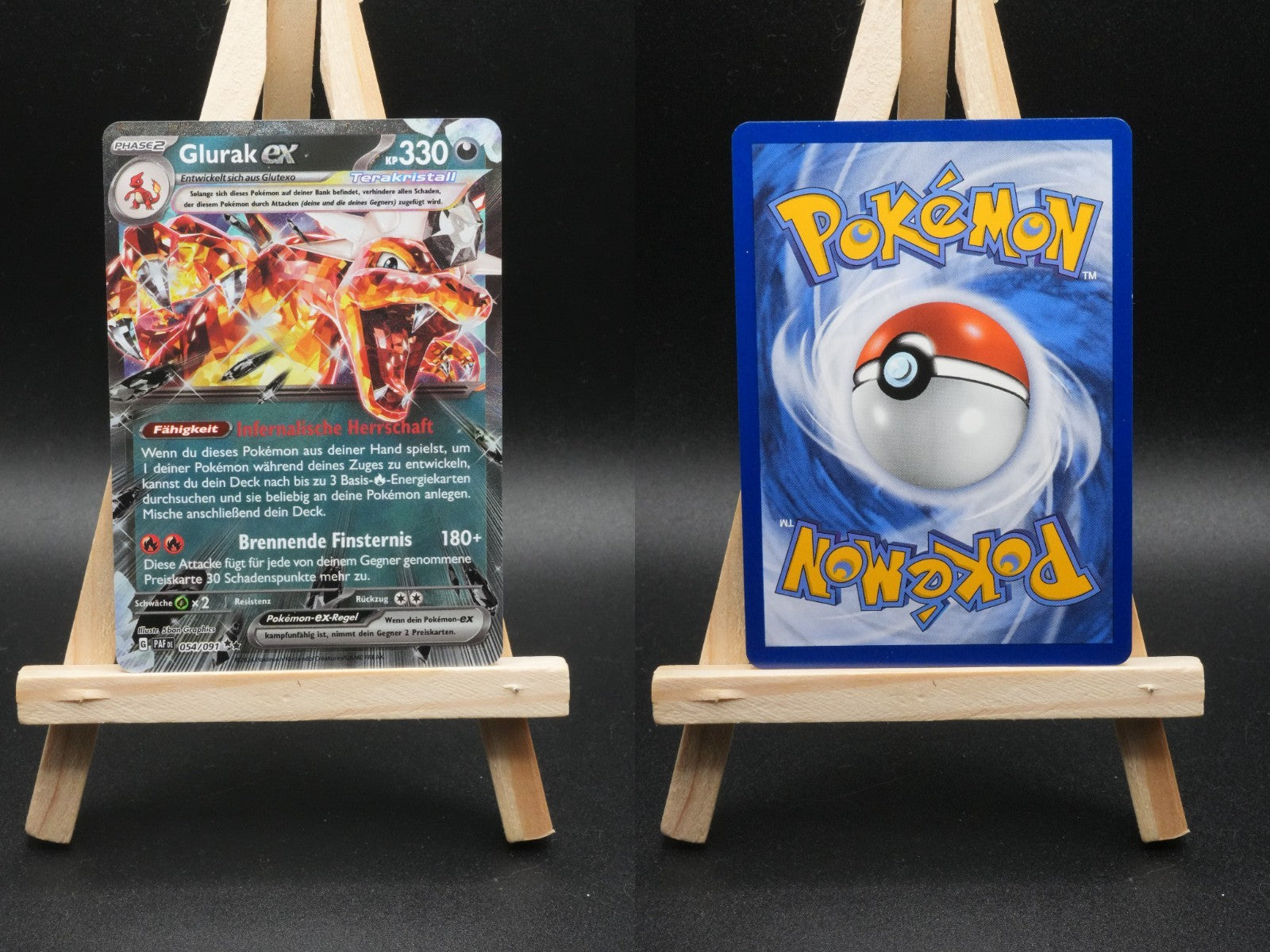 Glurak ex PAF 054 Paldeas Schicksale Pokémon Karte Deutsch Near Mint