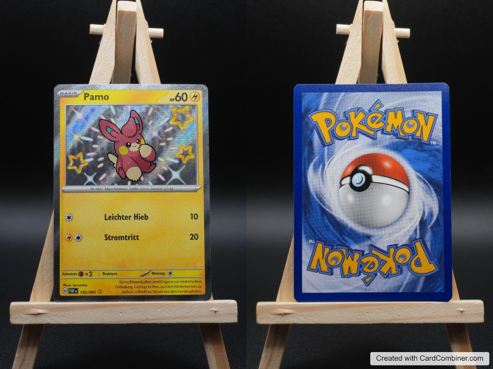 Pamo PAF 142 Paldeas Schicksale Pokémon Karte Deutsch Near Mint