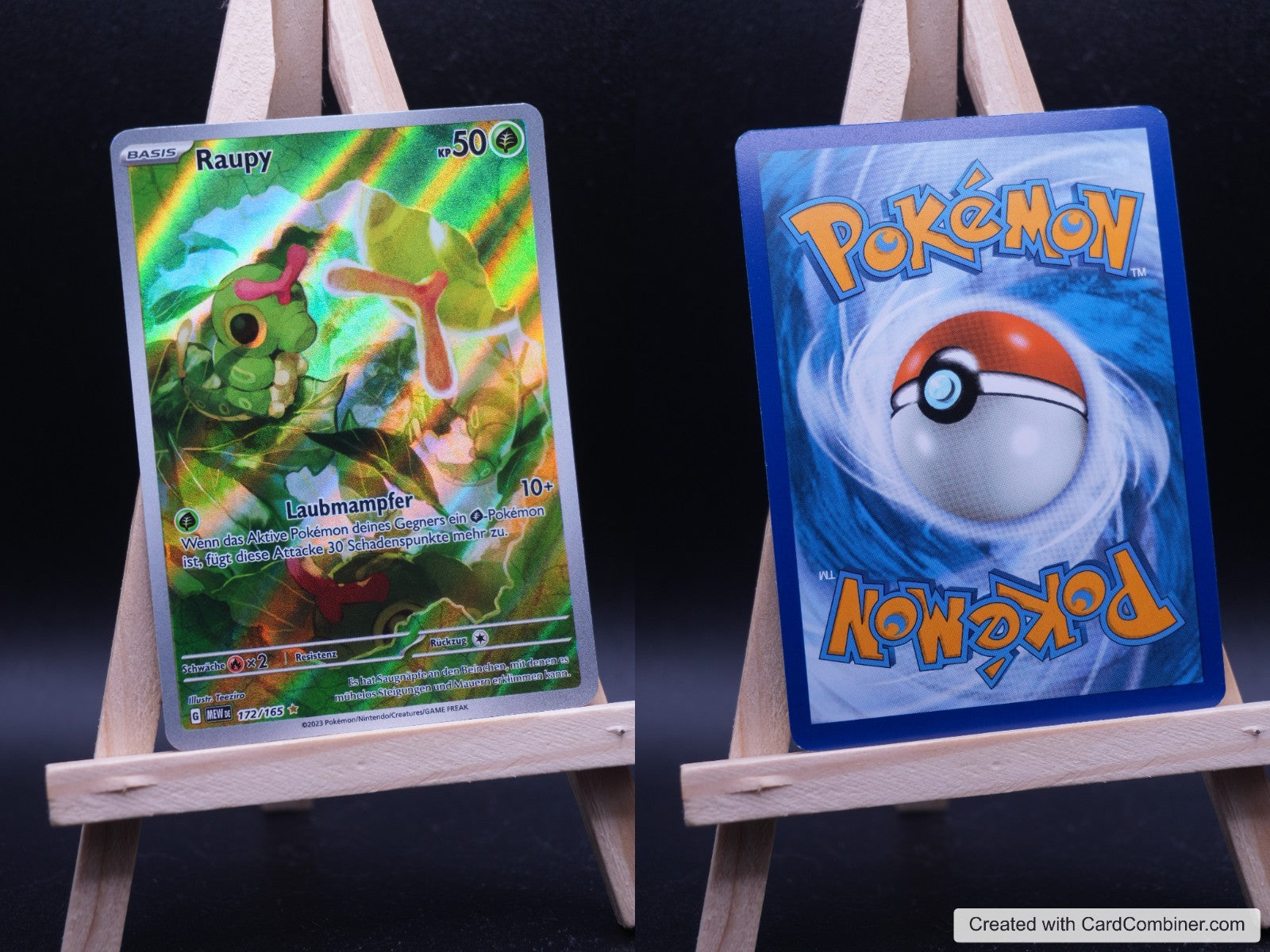 Raupy MEW 172 151 Pokémon Karte Deutsch Near Mint