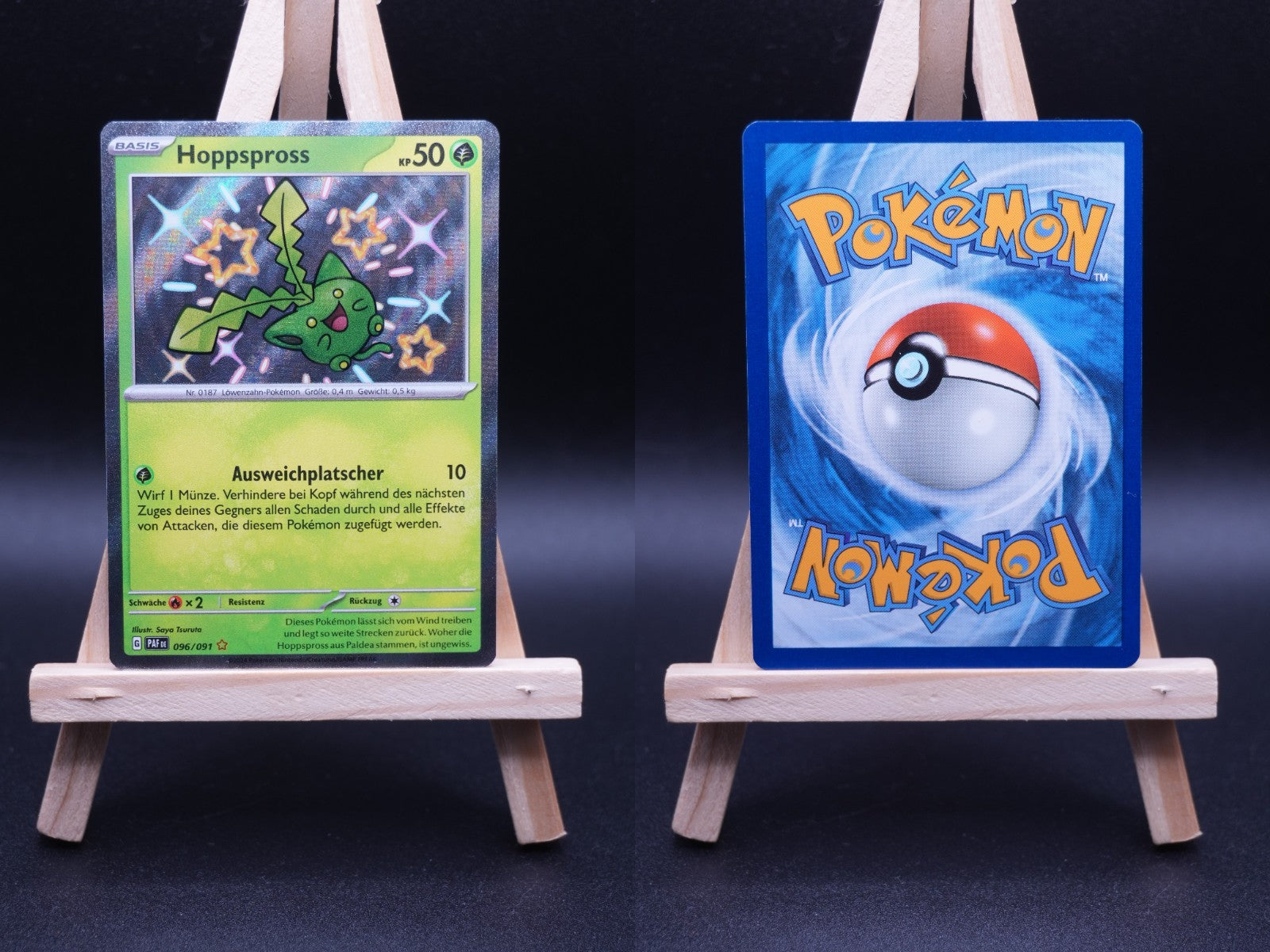 Hoppspross PAF 096 Paldeas Schicksale Pokémon Karte Deutsch Near Mint