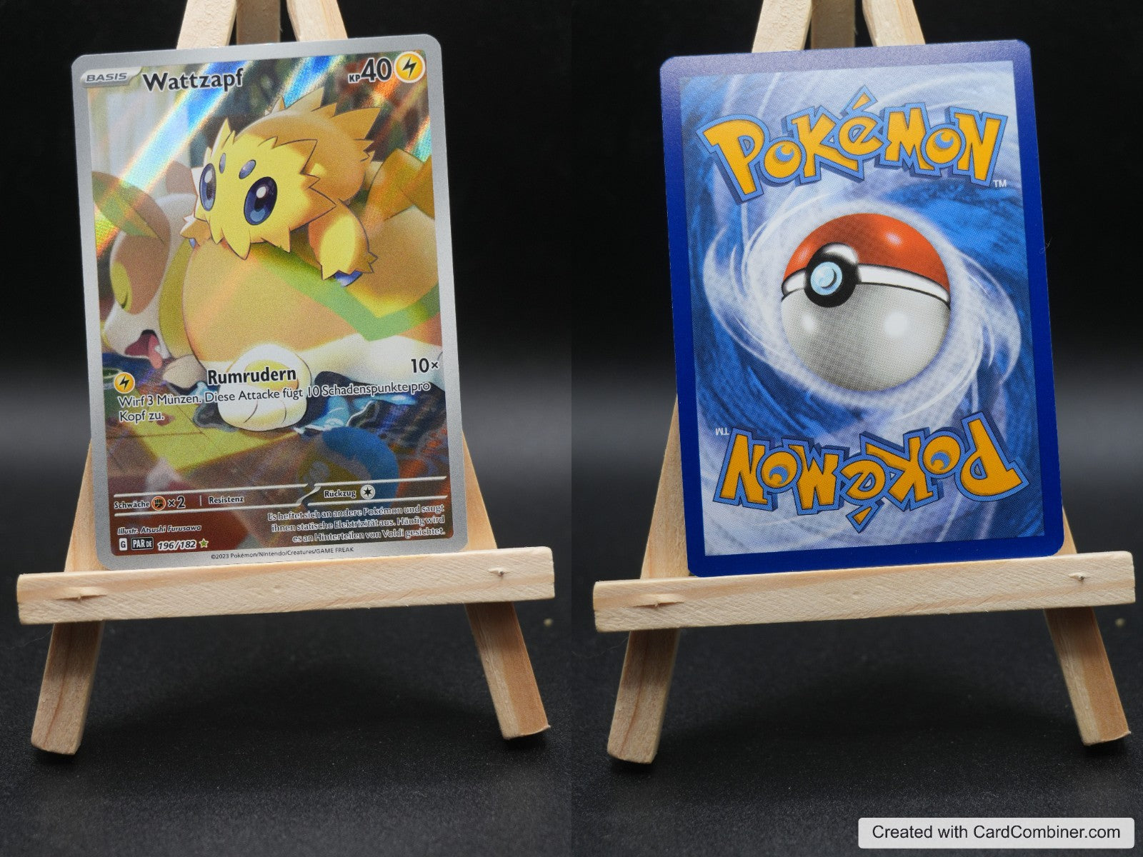 Wattzapf PAR 196 Paradoxrift Pokémon Karte Deutsch Near Mint