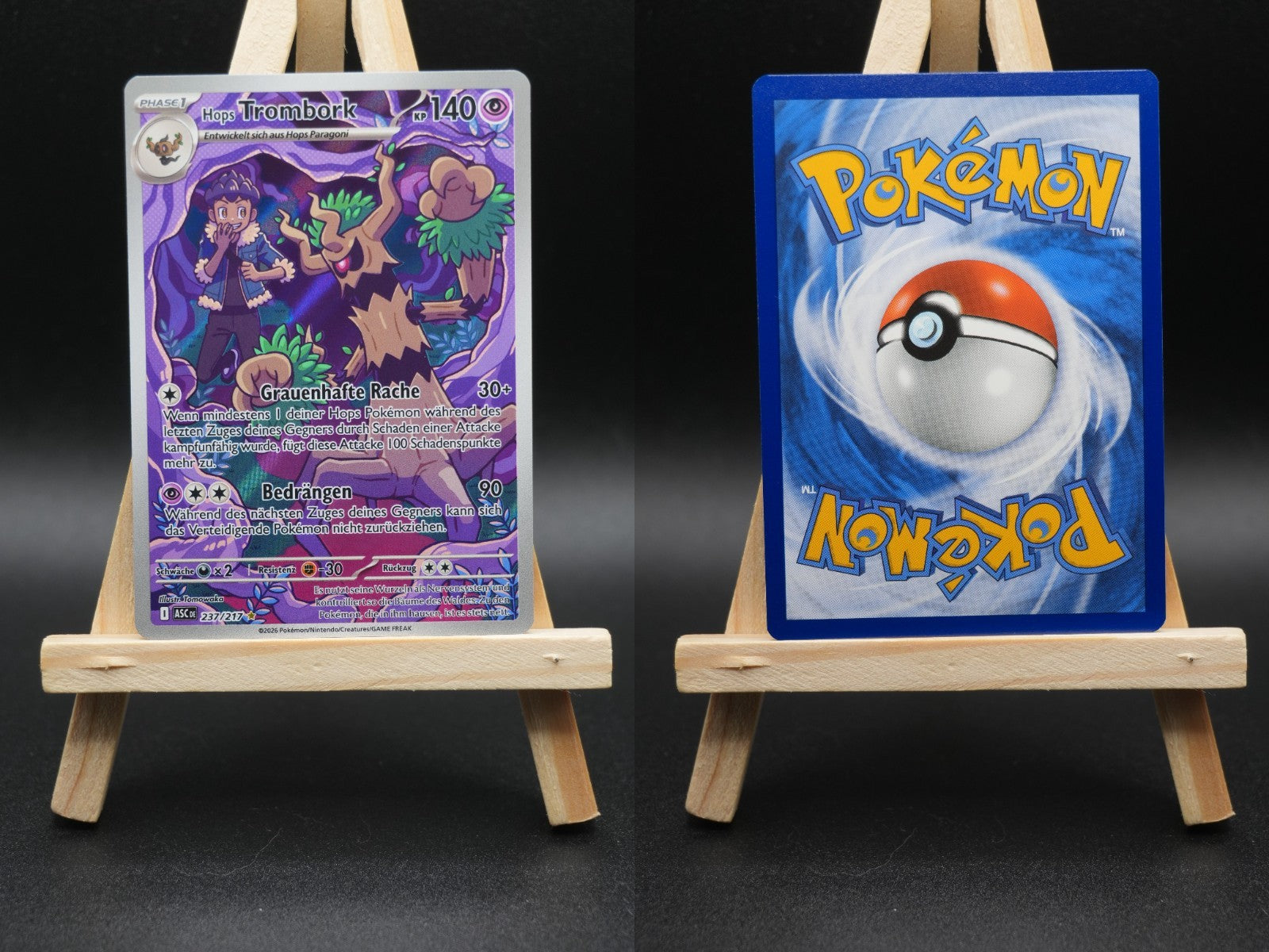 Hops Trombork ASC 237 Erhabene Helden Pokémon Karte Deutsch Near Mint