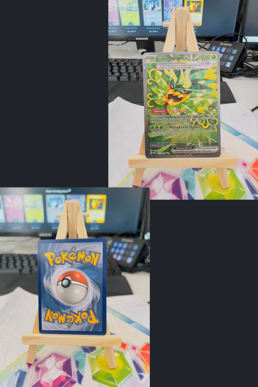 Teal Mask Ogerpon ex - 211/167 - NM / English Pokemon TCG
