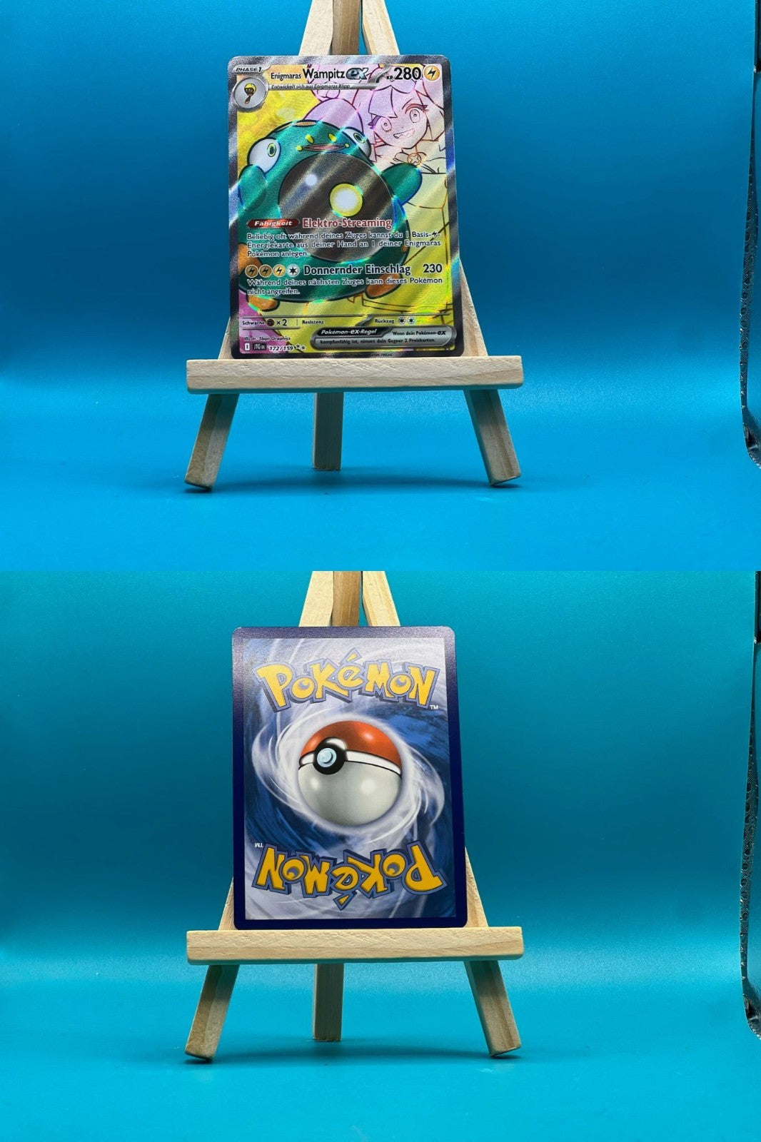 Enigmaras Wampitz ex JTG 172 Reisegefährten Pokémon Karte Deutsch Near Mint