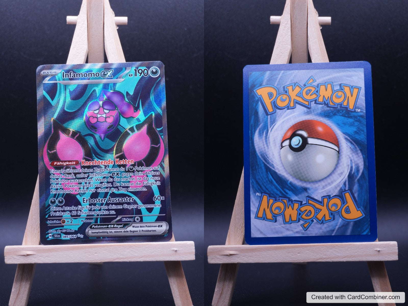 Infamomo ex SFA 085 Nebel der Sagen Pokémon Karte Deutsch Near Mint