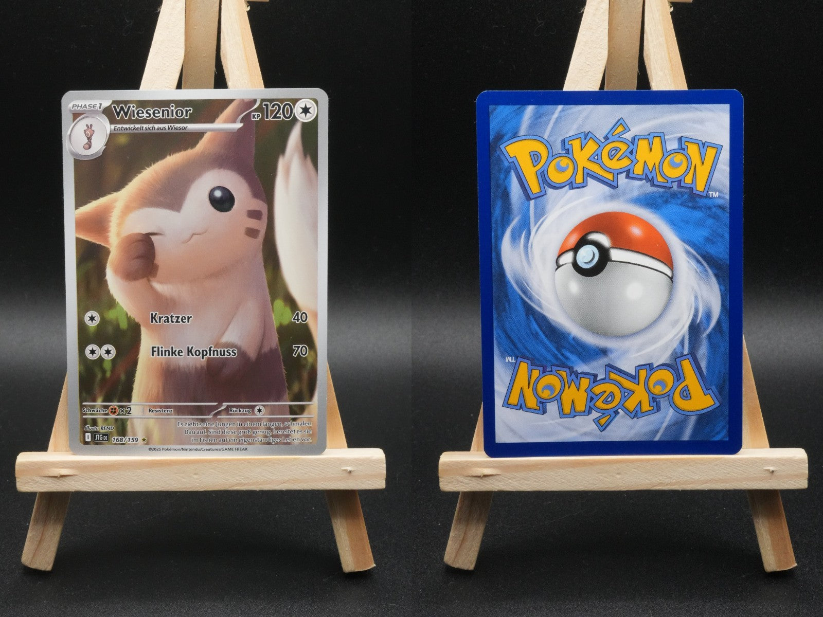 Wiesenior JTG 168 Reisegefährten Pokémon Karte Deutsch Near Mint