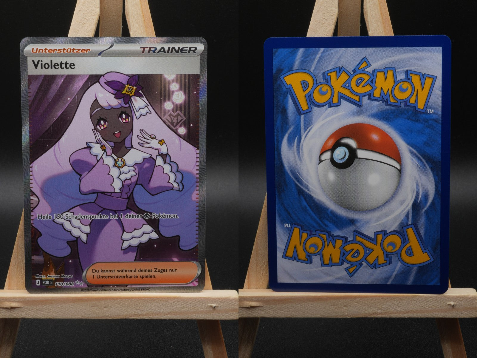 Violette POR 110 Optimale Ordnung Pokémon Karte Deutsch Near Mint