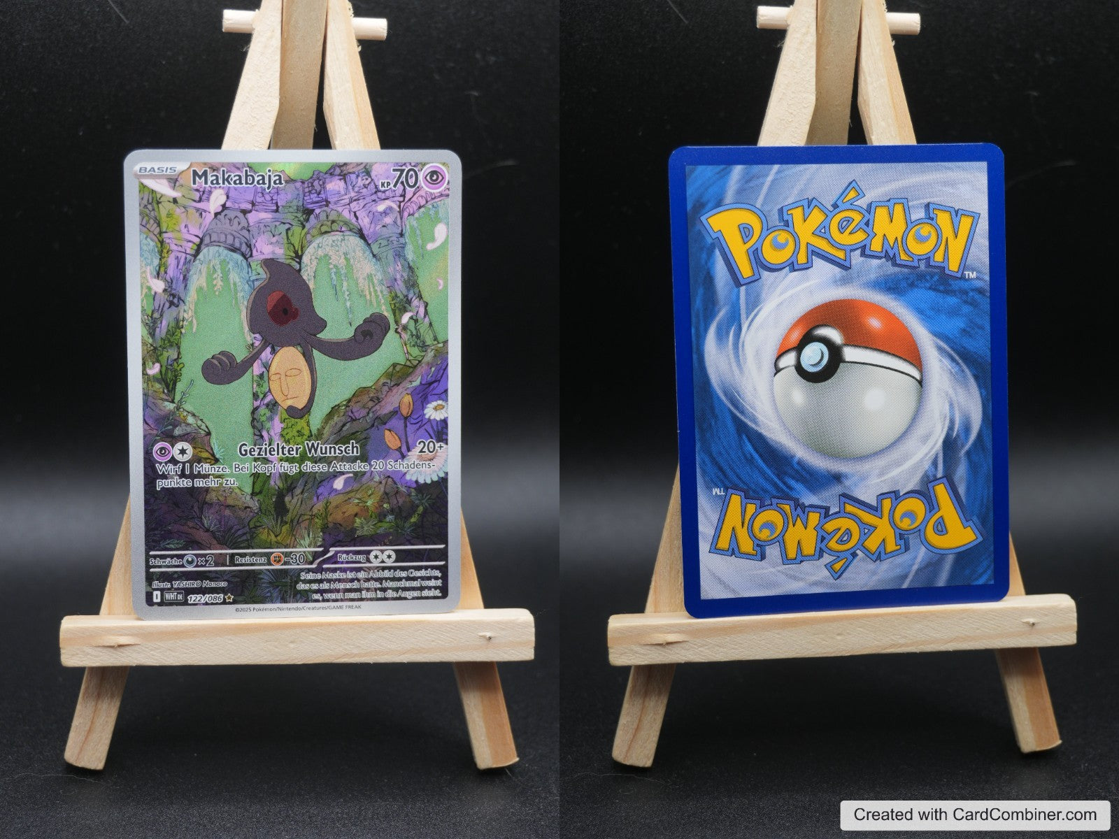 Makabaja WHT 122 Weiße Flammen Pokémon Karte Deutsch Near Mint