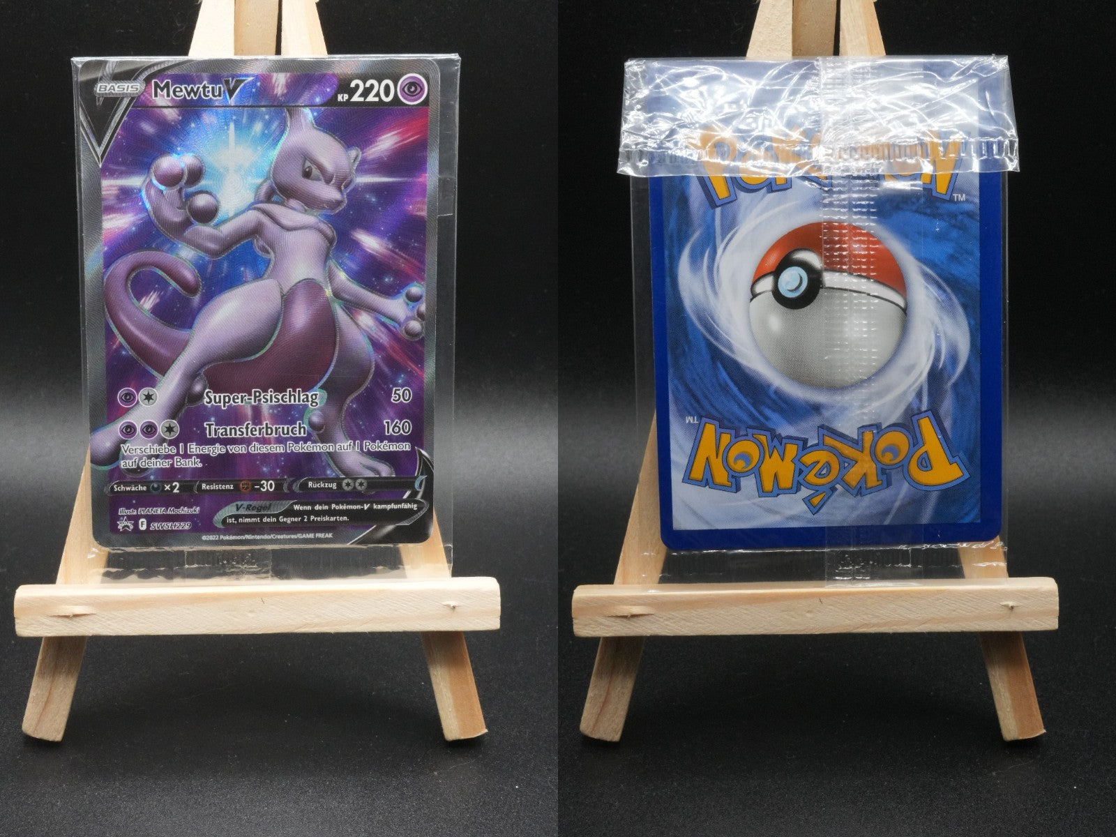 Mewtu V SWSH 229 SWSH Black Star Promos Pokémon Karte Deutsch Near Mint