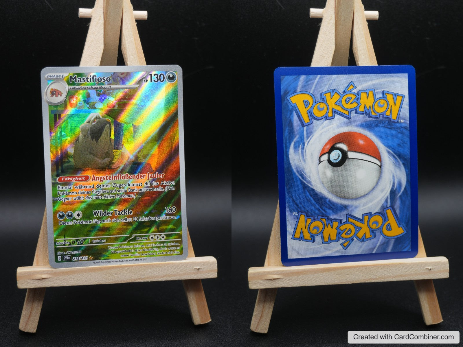Mastifioso SVI 218 Karmesin und Purpur Pokémon Karte Deutsch Near Mint