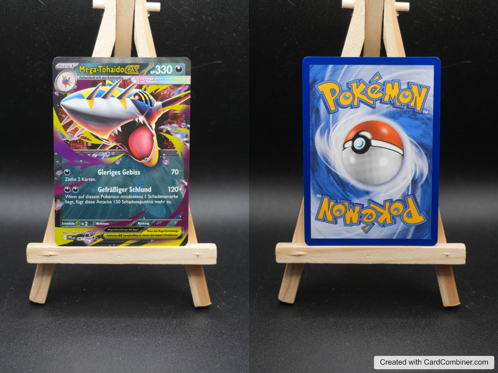 Mega Tohaido ex PFL 061 Fatale Flammen Pokémon Karte Deutsch Near Mint