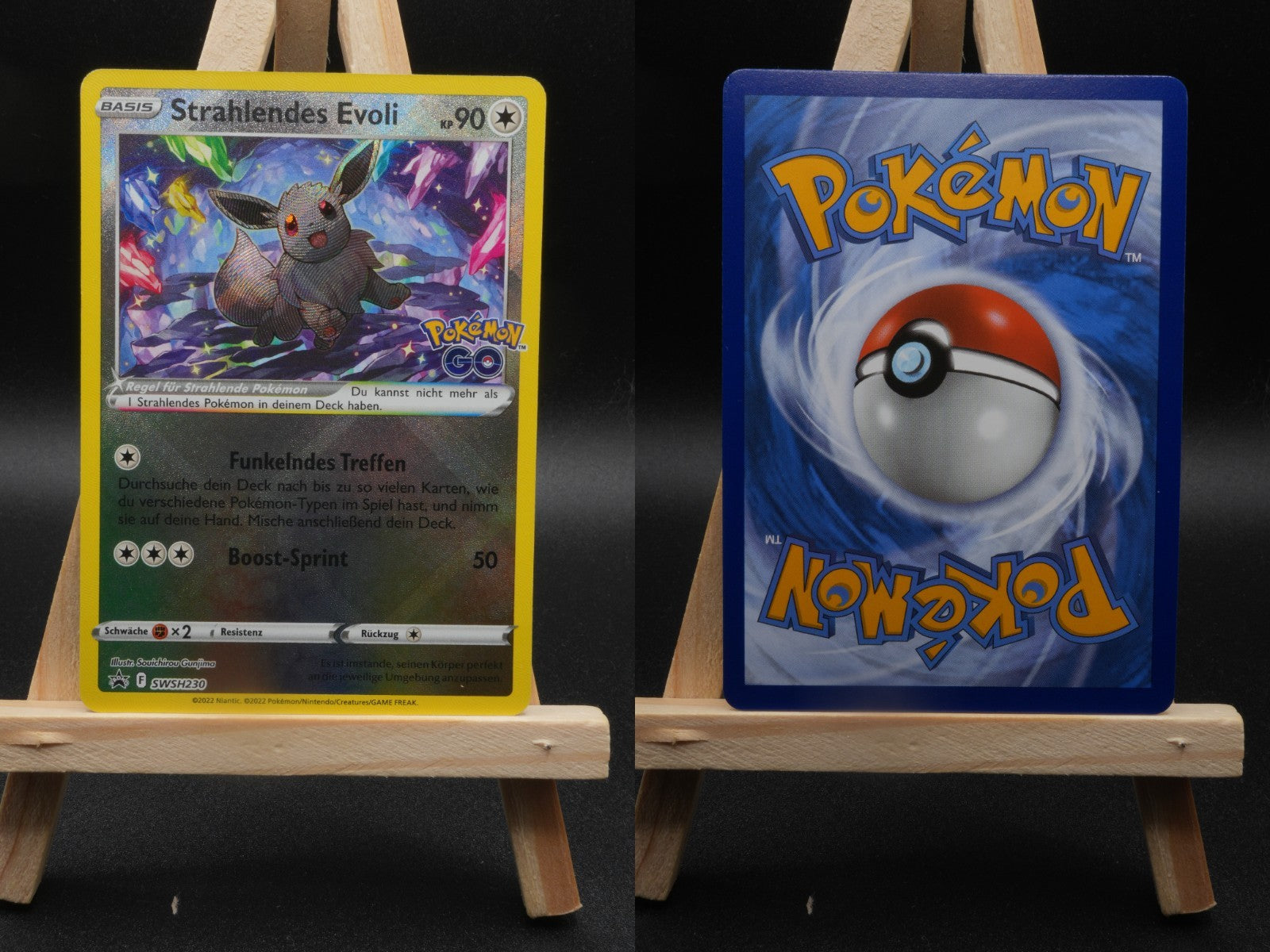 Strahlendes Evoli SWSH230 Pokemon GO Deutsch NM, Black Star Promo