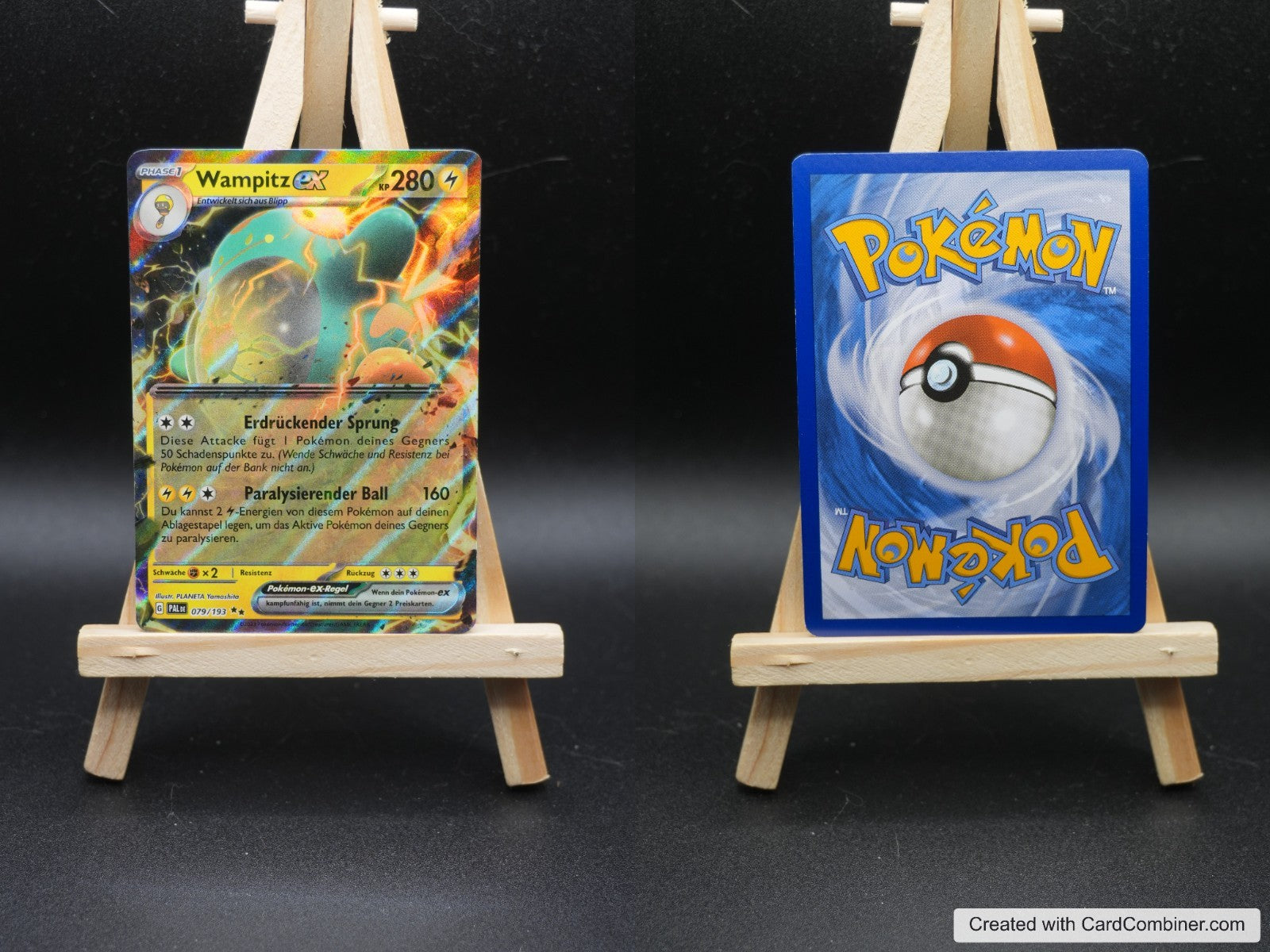 Wampitz ex PAL 079 Entwicklungen in Paldea Pokémon Karte Deutsch Near Mint
