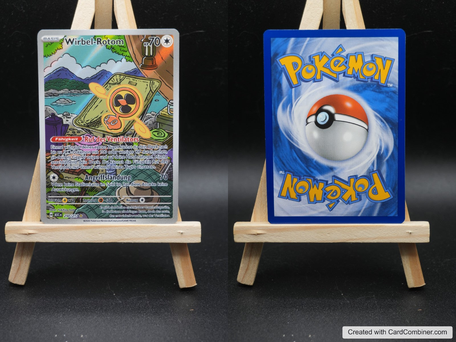 Wirbel-Rotom ASC 250 Erhabene Helden Pokémon Karte Deutsch Near Mint