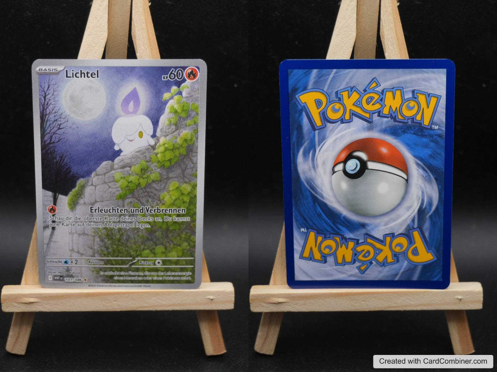 Lichtel WHT 101 Weiße Flammen Pokémon Karte Deutsch Near Mint