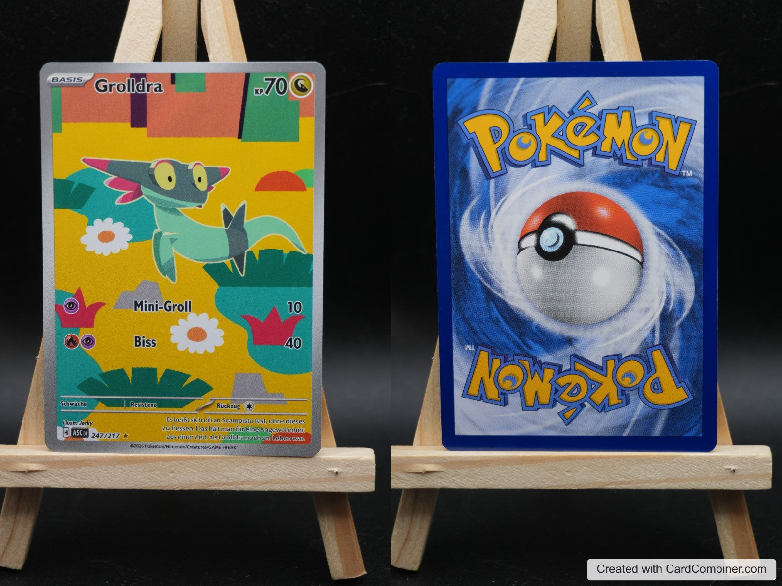 Grolldra ASC 247 Erhabene Helden Pokémon Karte Deutsch Near Mint