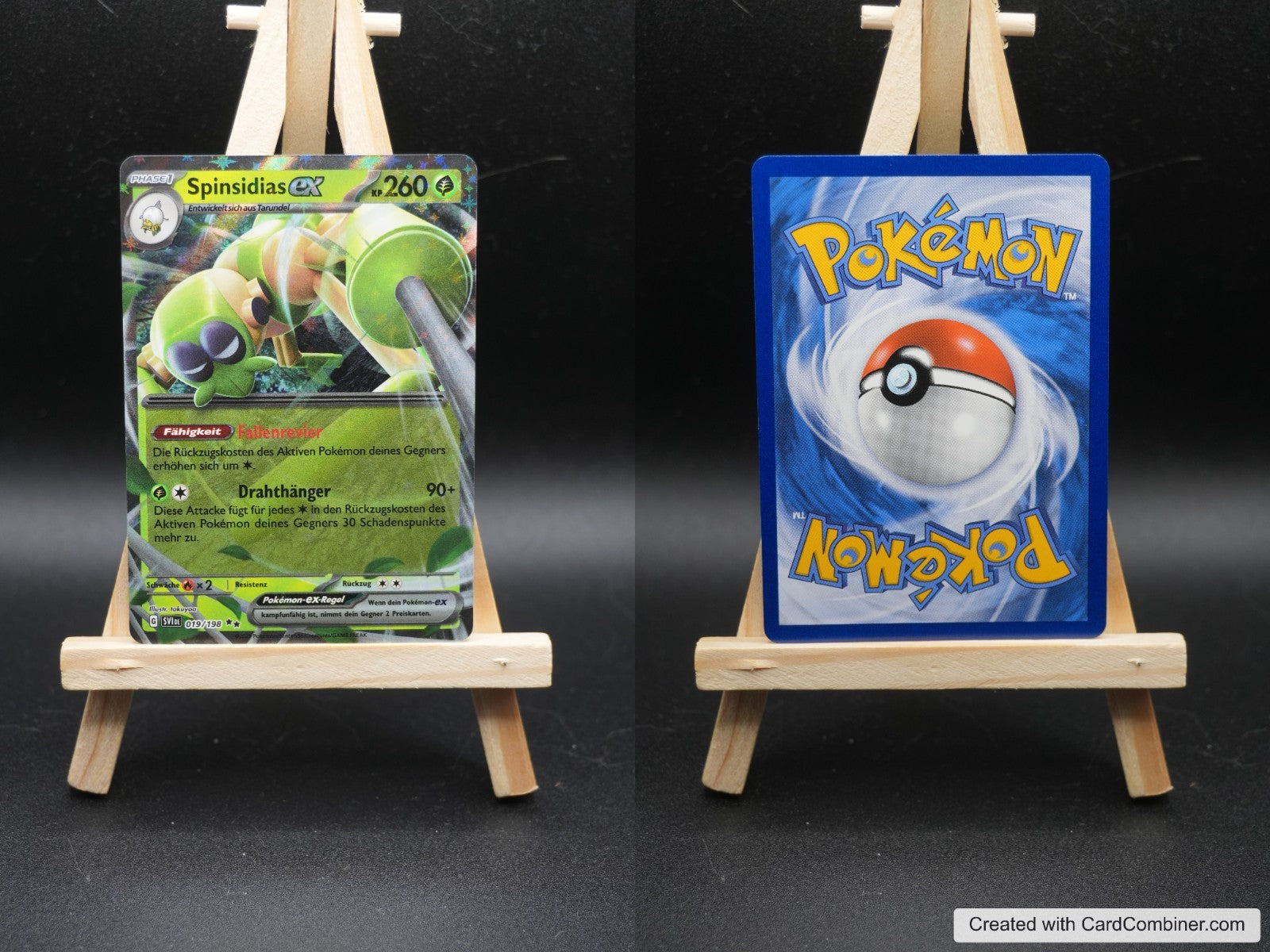 Spinsidias ex SVI 019 Karmesin und Purpur Pokémon Karte Deutsch Near Mint