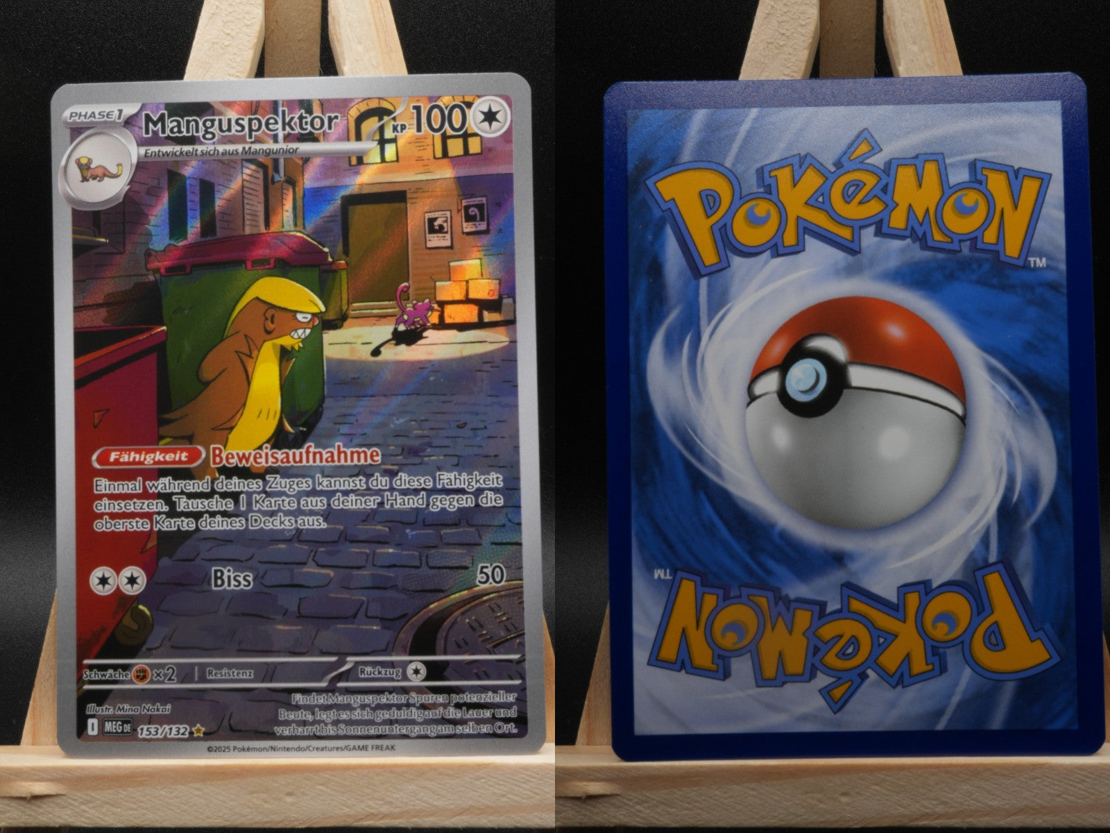Manguspektor 153/132 Illustration Rare Mega-Entwicklung DE NM Pokémon