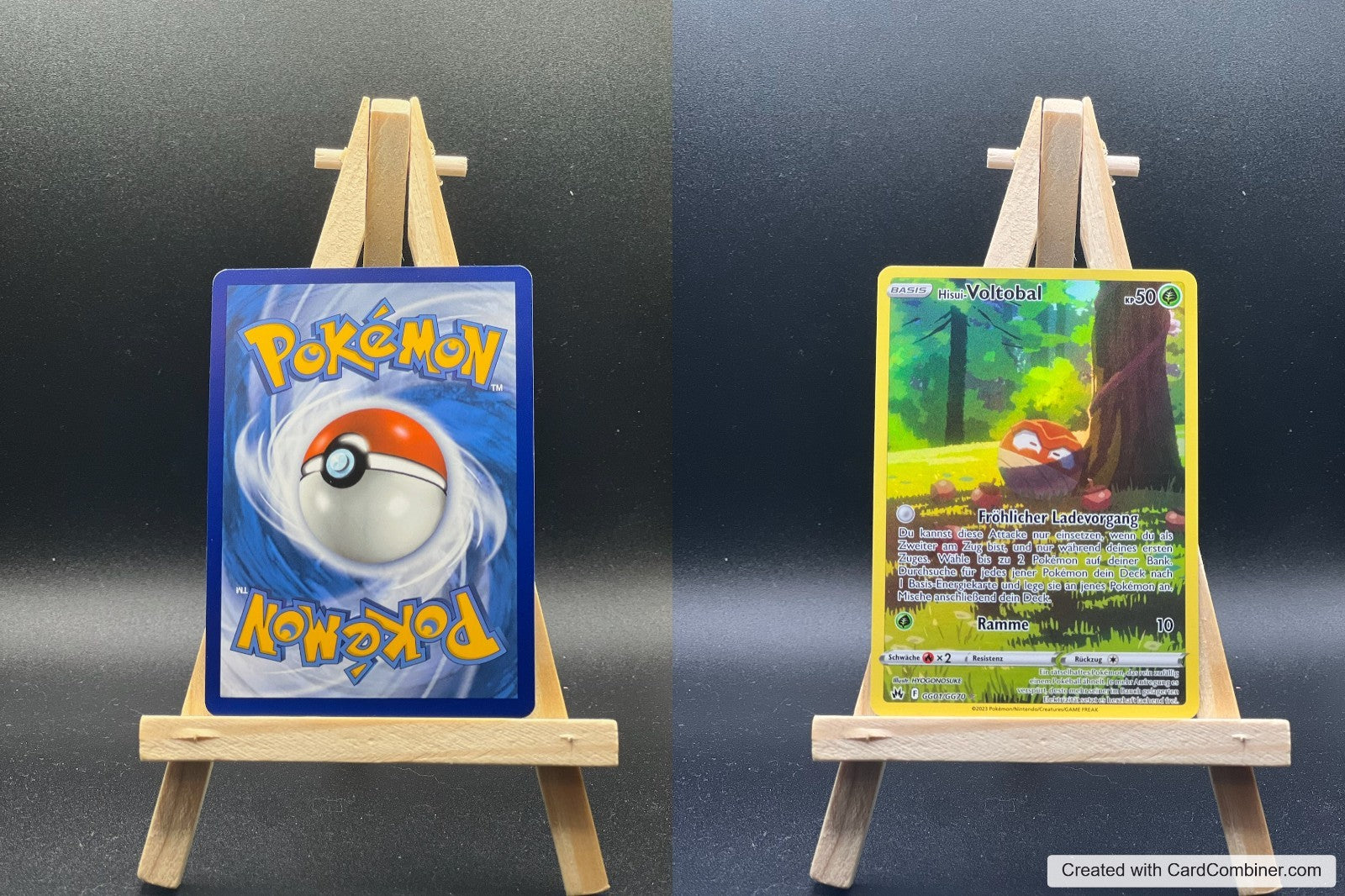 Hisui-Voltobal CRZ GG01 Zenit der Könige Pokémon Karte Deutsch Near Mint