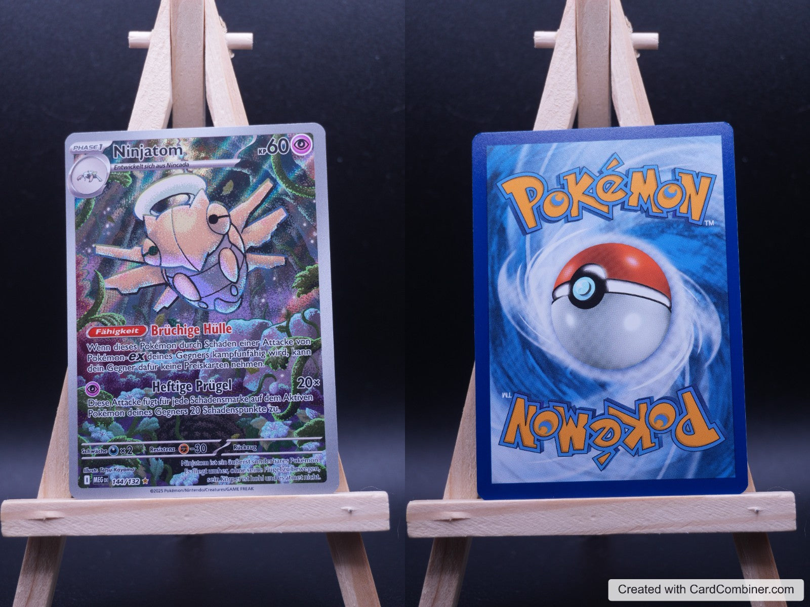 Ninjatom MEG 144 Mega-Entwicklung Pokémon Karte Deutsch Near Mint