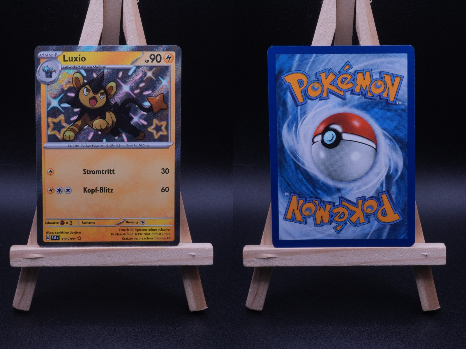 Luxio PAF 136 Paldeas Schicksale Pokémon Karte Deutsch Near Mint