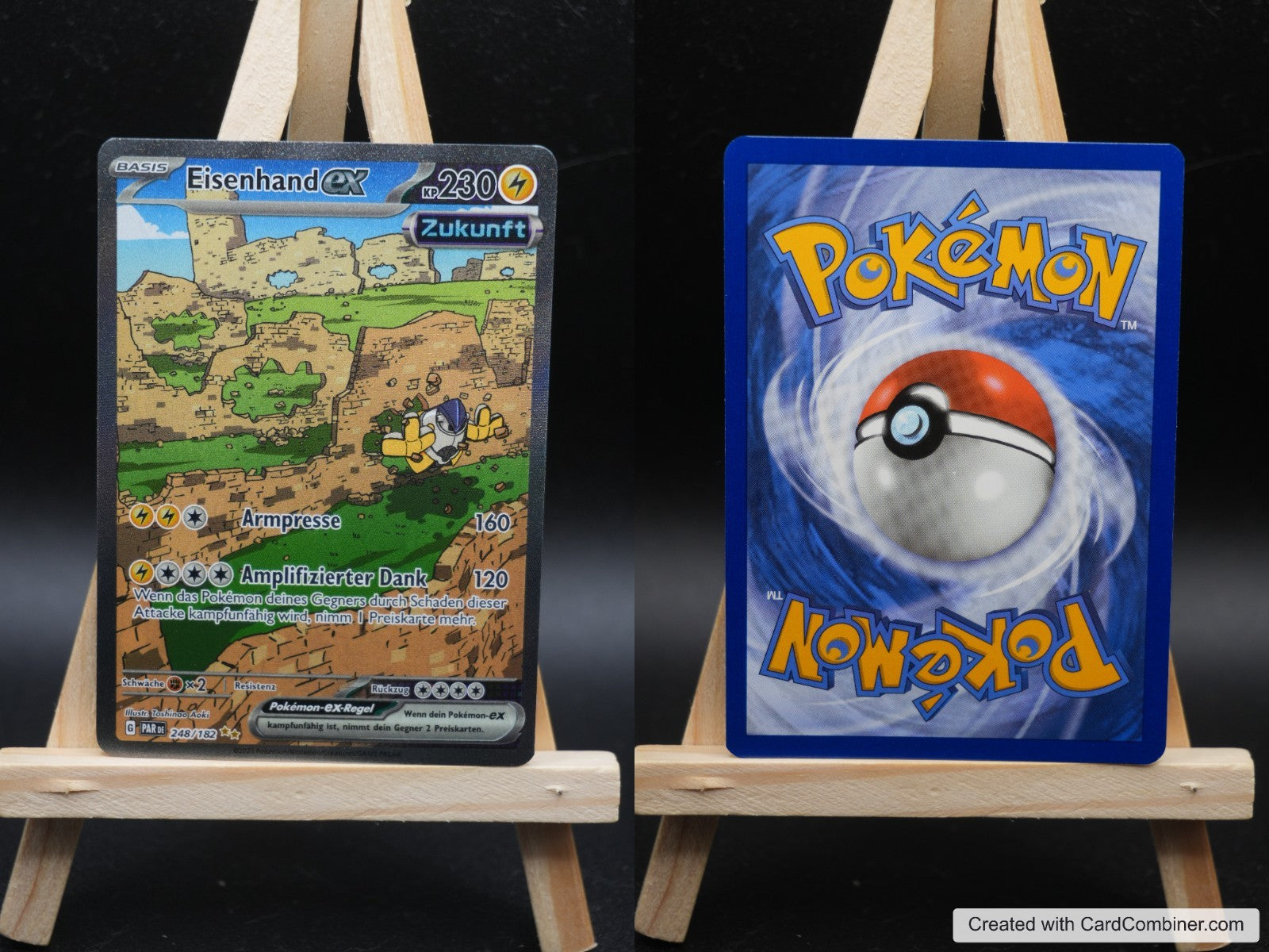 Eisenhand ex PAR 248 Paradoxrift Pokémon Karte Deutsch Near Mint