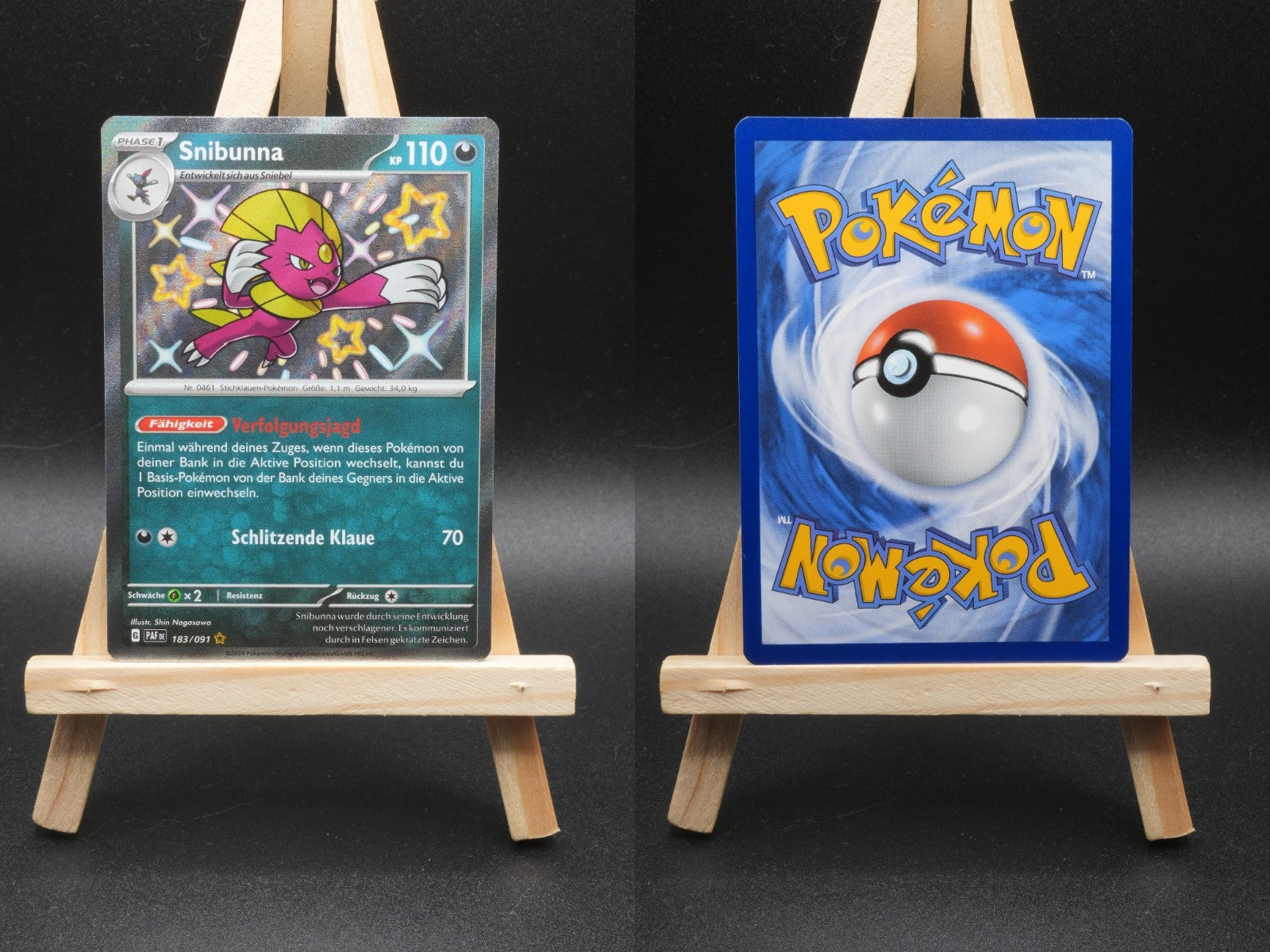 Snibunna PAF 183 Paldeas Schicksale Pokémon Karte Deutsch Near Mint