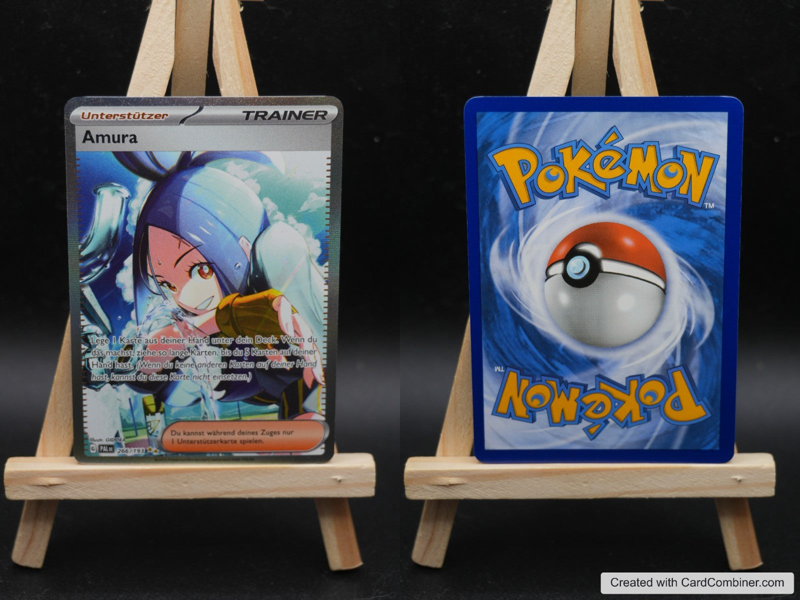 Amura PAL 266 Entwicklungen in Paldea Pokémon Karte Deutsch Near Mint