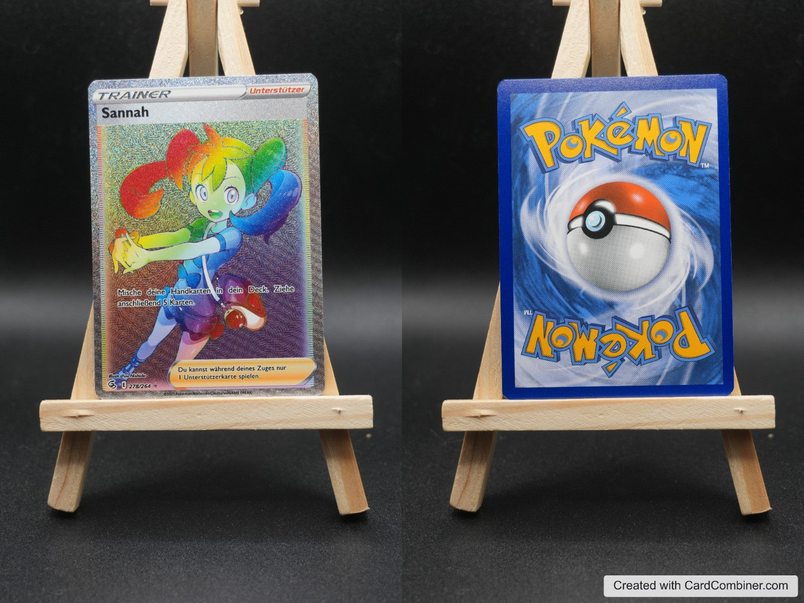 Sannah FST 278 Fusionsangriff Pokémon Karte Deutsch Near Mint