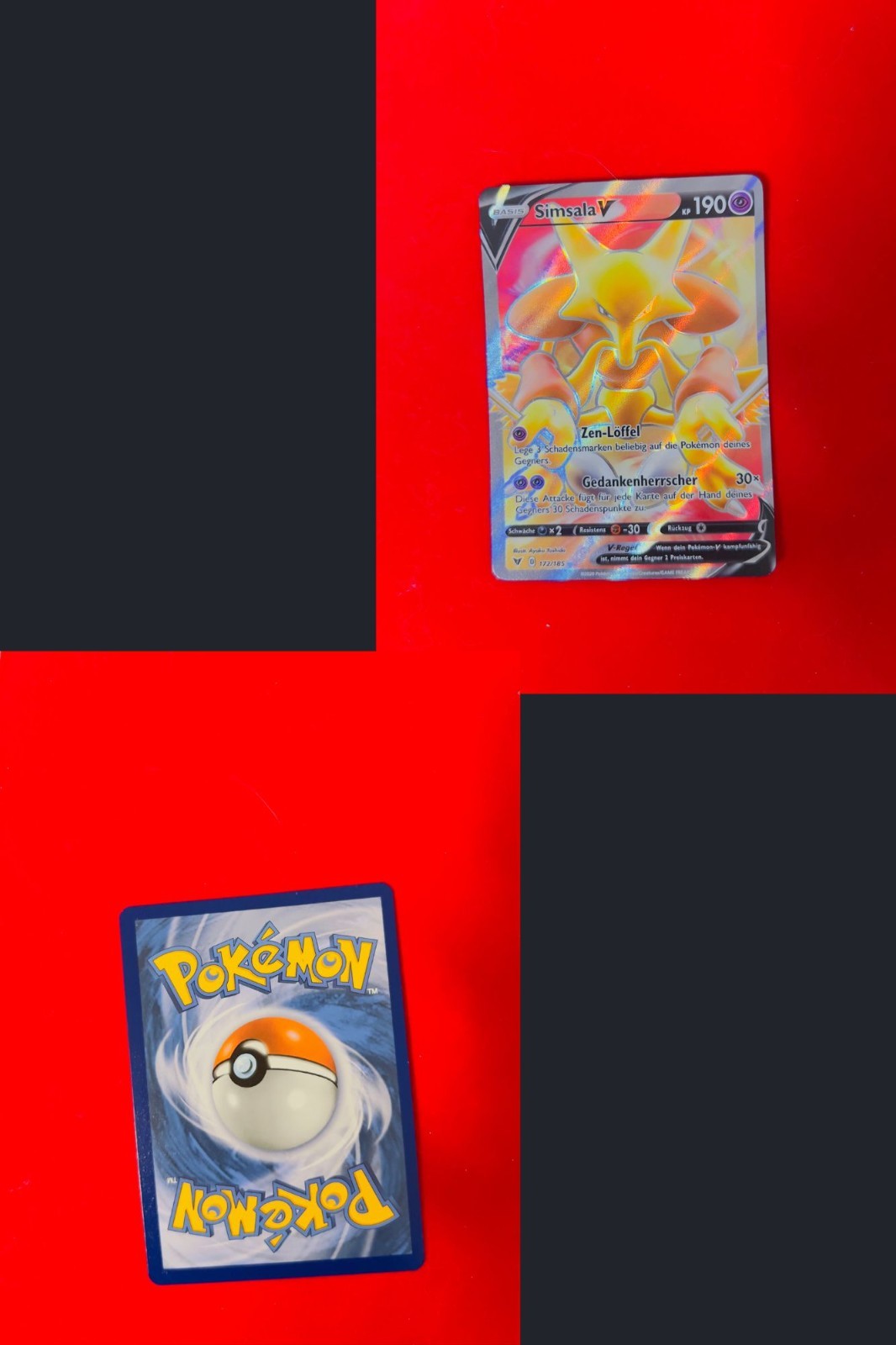 Alakazam V VIV 172 Farbenschock Pokémon Karte Deutsch Near Mint