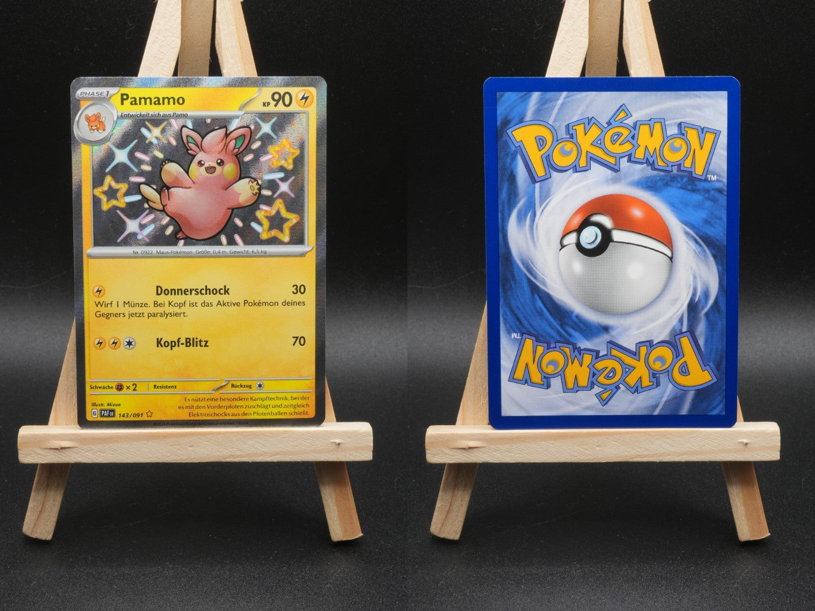 Pamamo PAF 143 Paldeas Schicksale Pokémon Karte Deutsch Near Mint