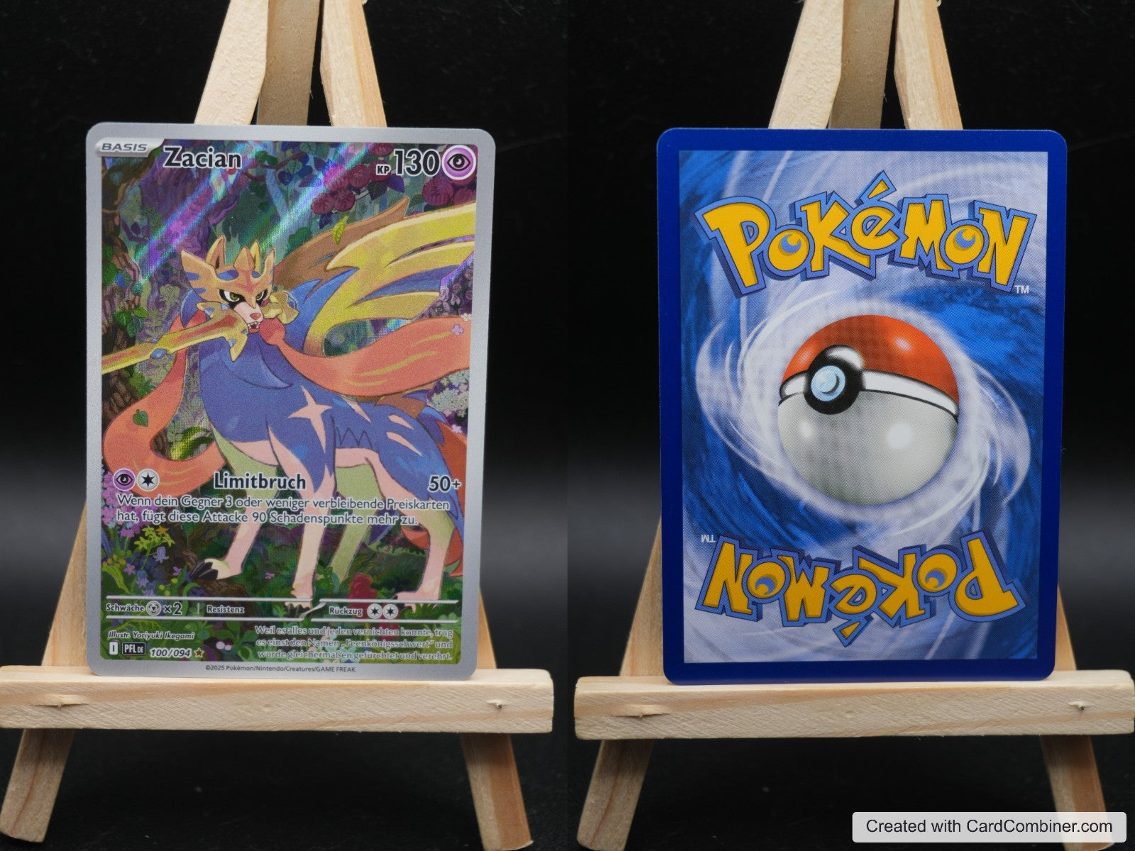Zacian PFL 100 Fatale Flammen Pokémon Karte Deutsch Near Mint
