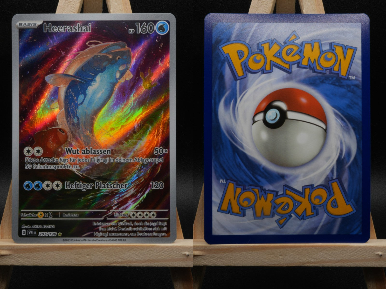 Heerashai 207/198 Illustration Rare Karmesin und Purpur DE NM Pokémon