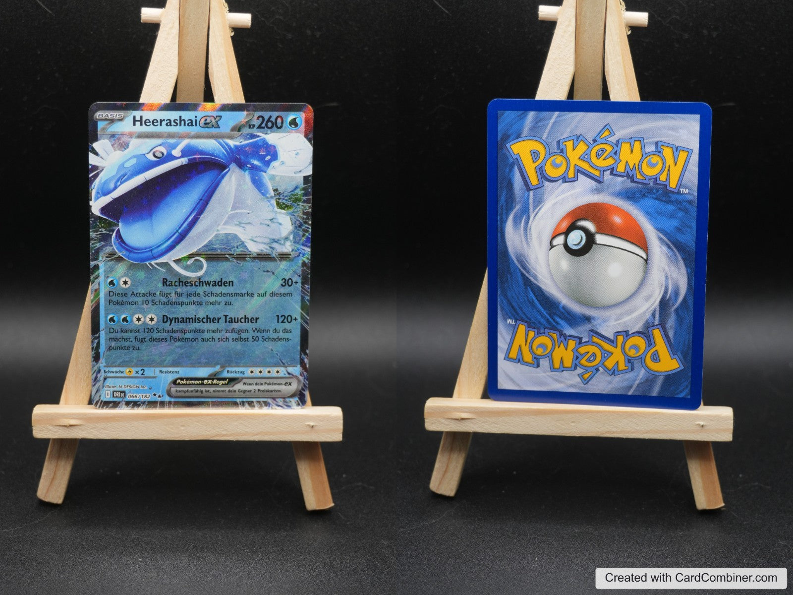 Heerashai ex DRI 066 Ewige Rivalen Pokémon Karte Deutsch Near Mint
