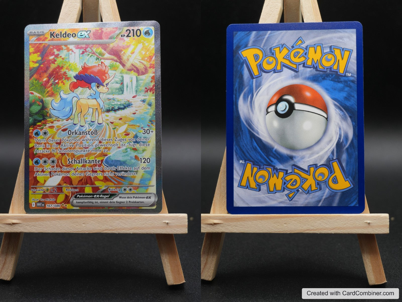 Keldeo ex WHT 167 Weiße Flammen Pokémon Karte Deutsch Near Mint