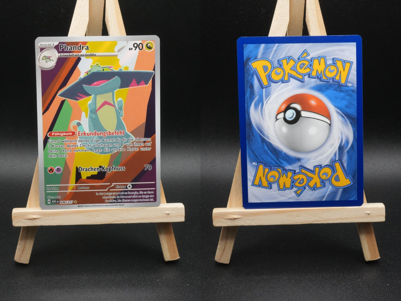 Phandra ASC 248 Erhabene Helden Pokémon Karte Deutsch Near Mint