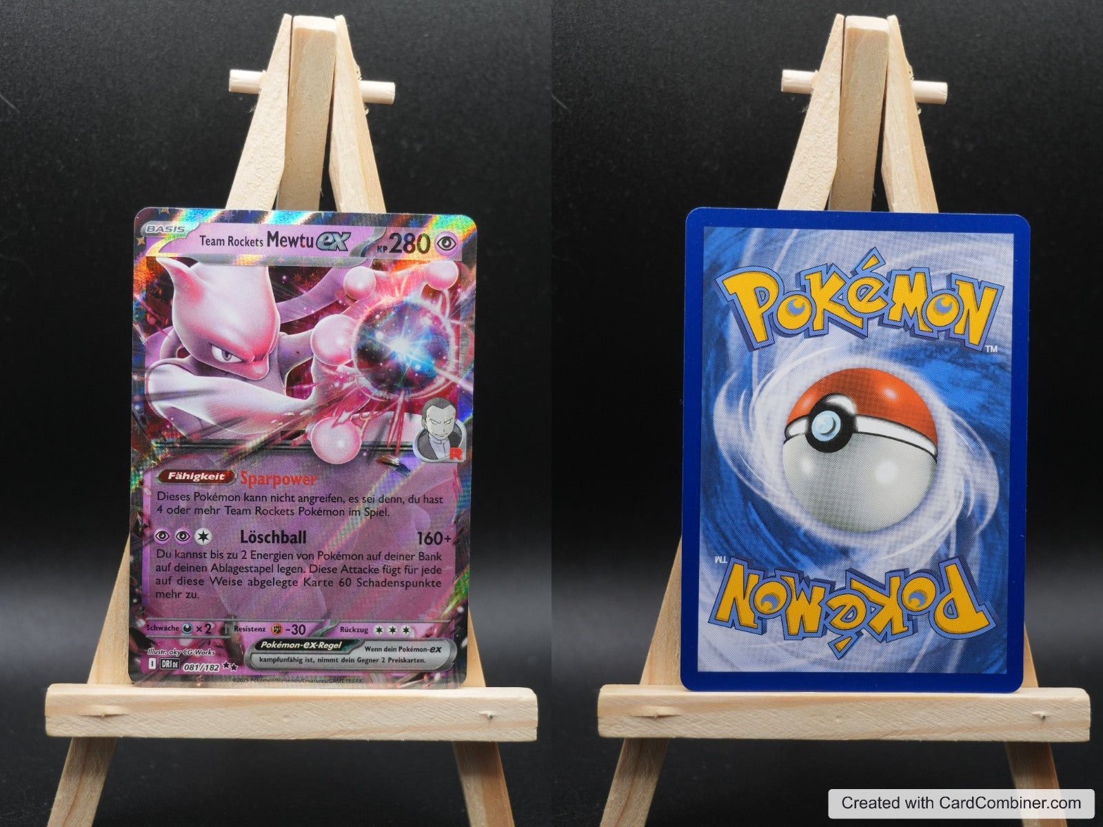 Team Rockets Mewtu ex DRI 081 Ewige Rivalen Pokémon Karte Deutsch Near Mint
