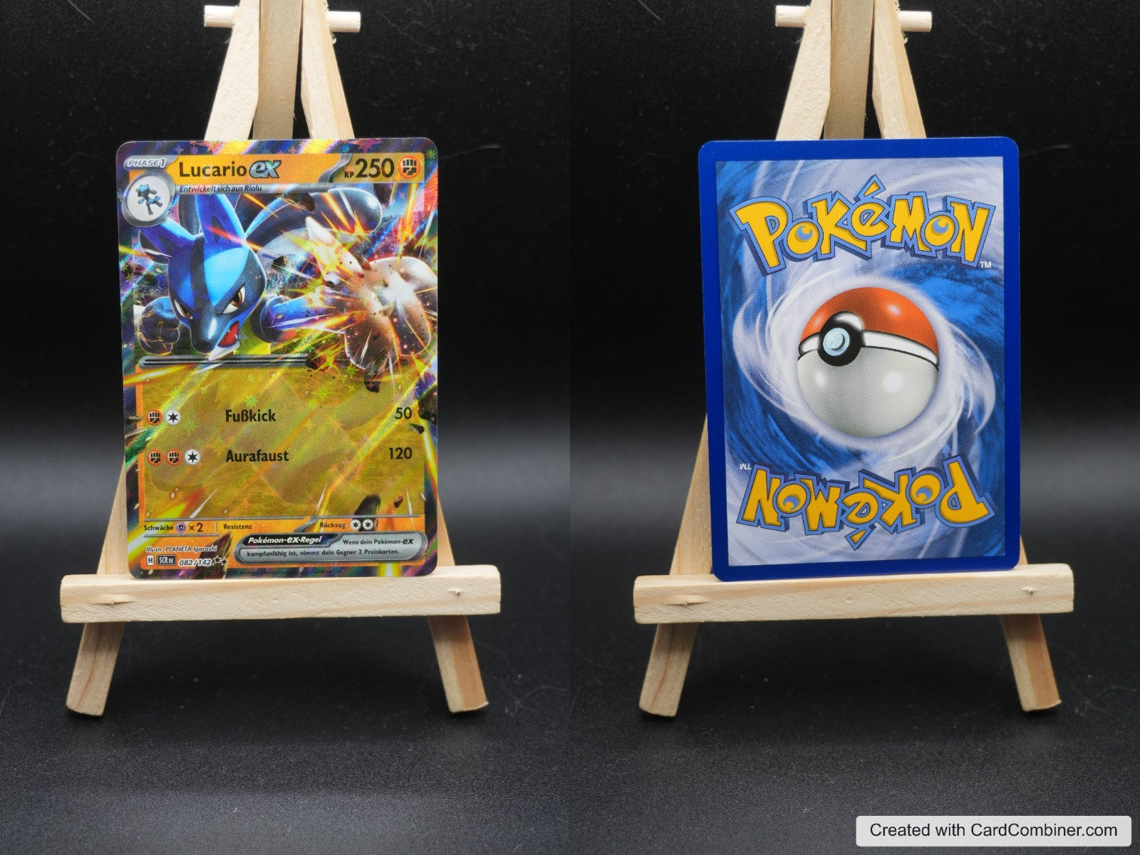 Lucario ex SCR 082 Stellarkrone Pokémon Karte Deutsch Near Mint