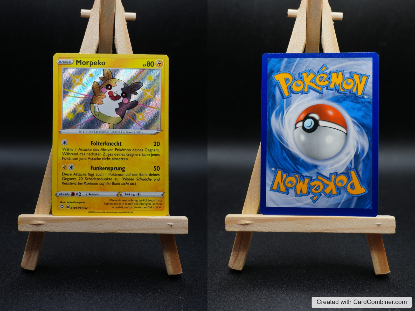 Morpeko SHF SV44 Glänzendes Schicksal Pokémon Karte Deutsch Near Mint