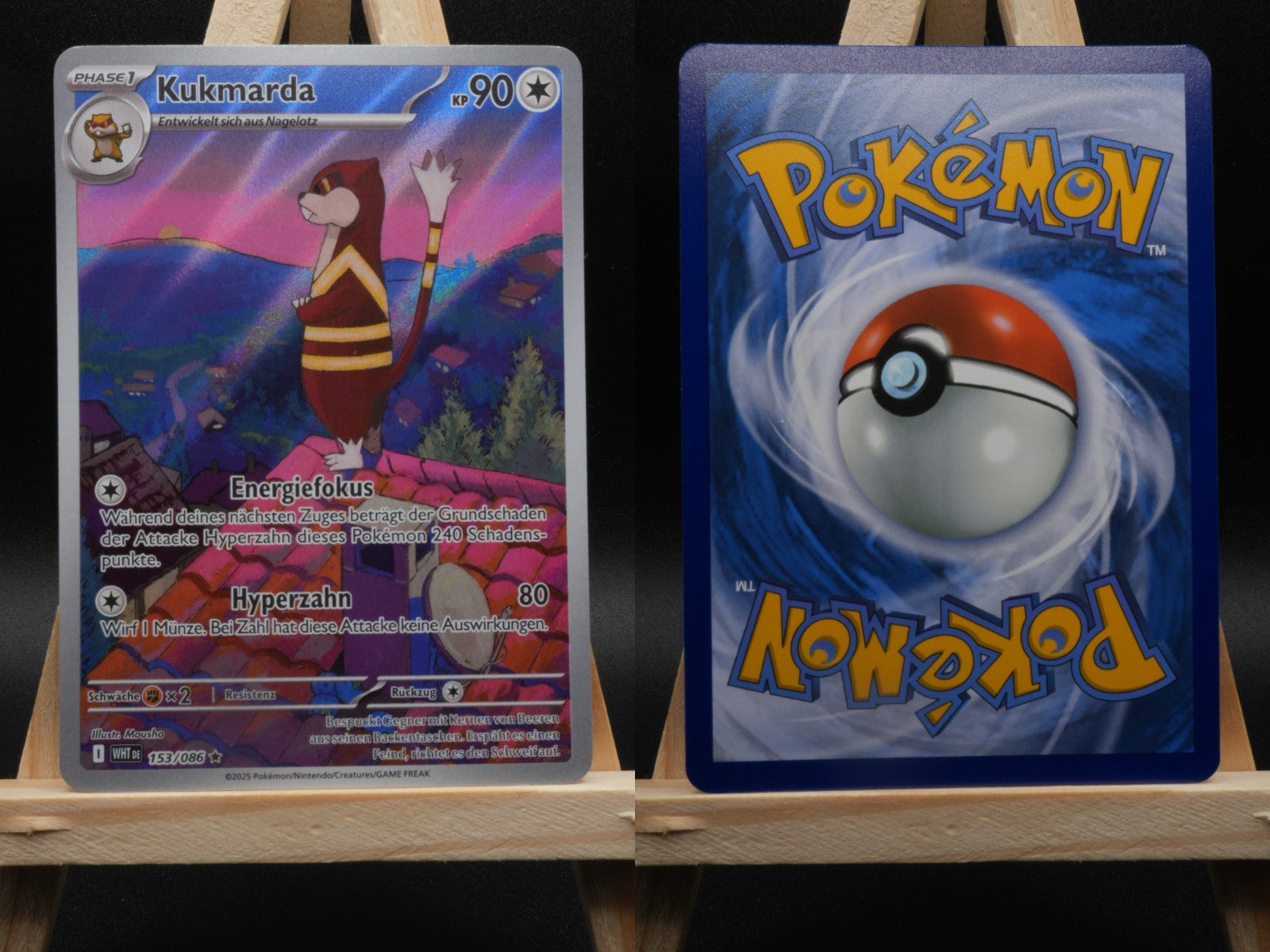 Kukmarda 153/086 Illustration Rare Weiße Flammen DE NM Pokémon